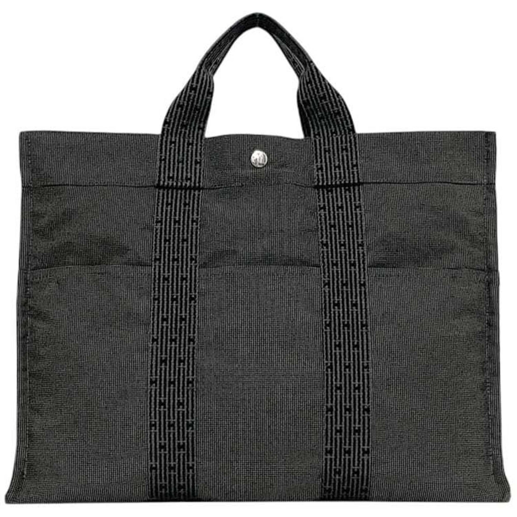 Hermes Hermès Air Line Tote Bag, MM, with Pedestal, Canvas, Size, Unisex