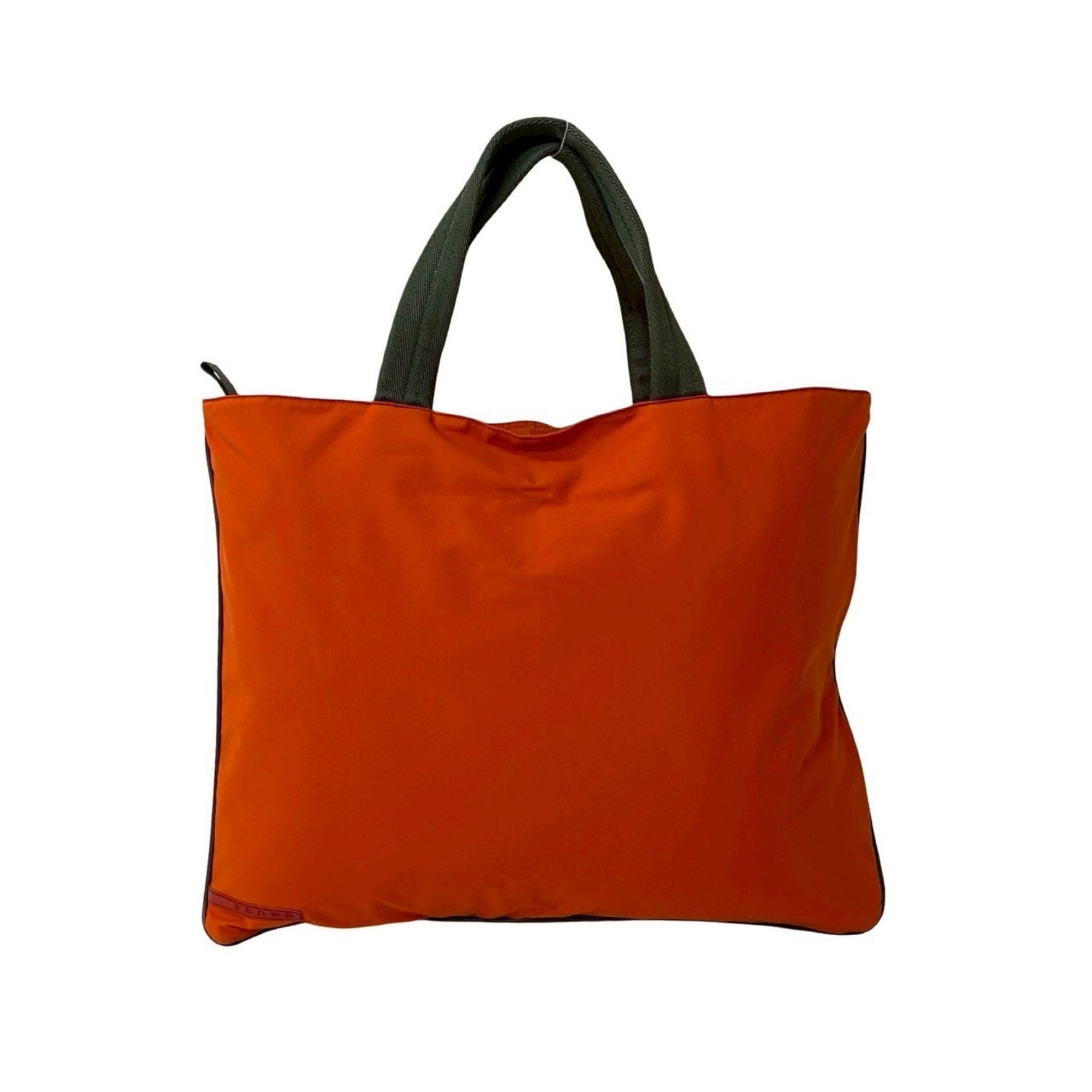 Pradasports PRADA SPORTS Sport Logo Nylon Tote Bag, Handbag, Eco and Men's, Orange Gray