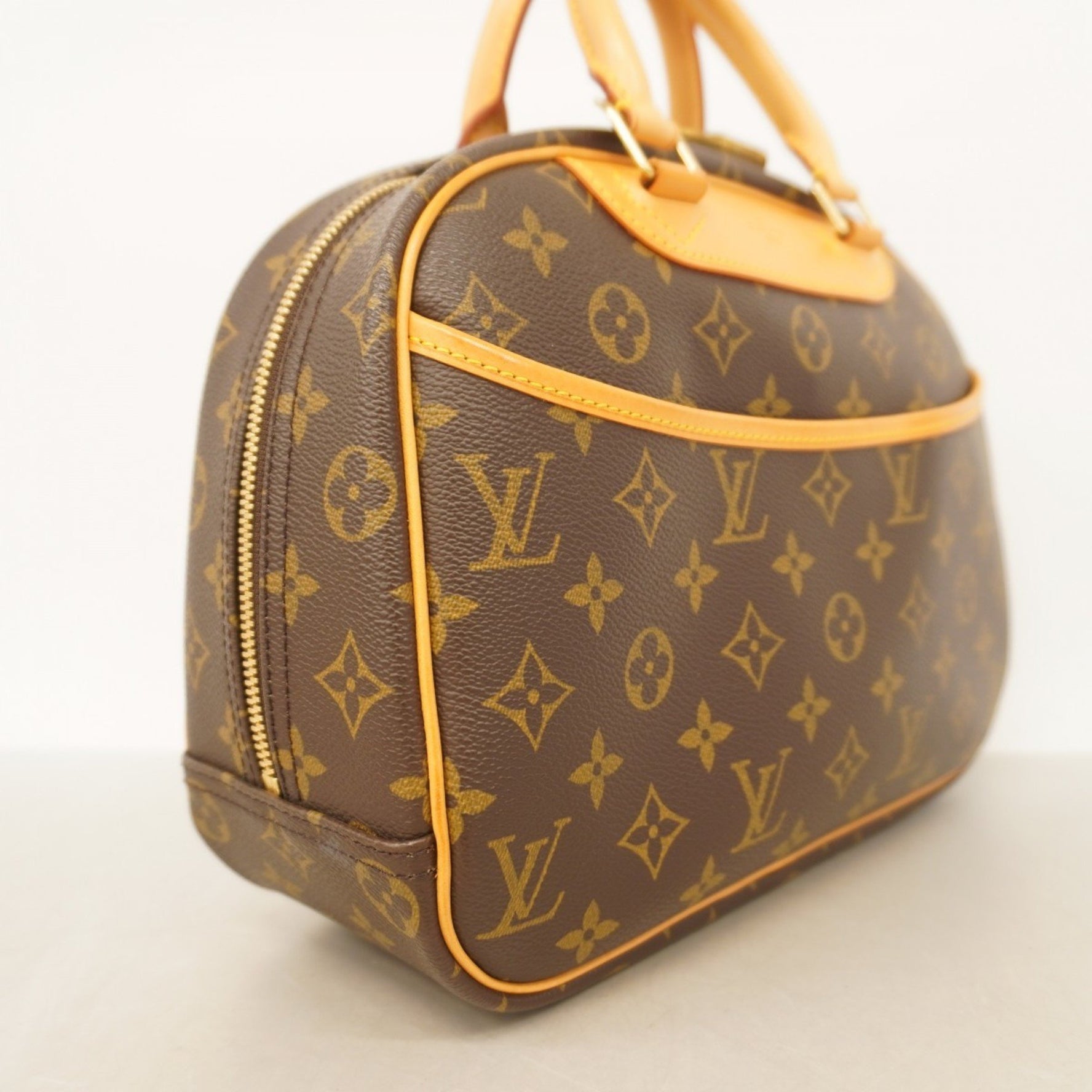 Louis Vuitton Monogram Trouville Handbag M42228 Brown Women's