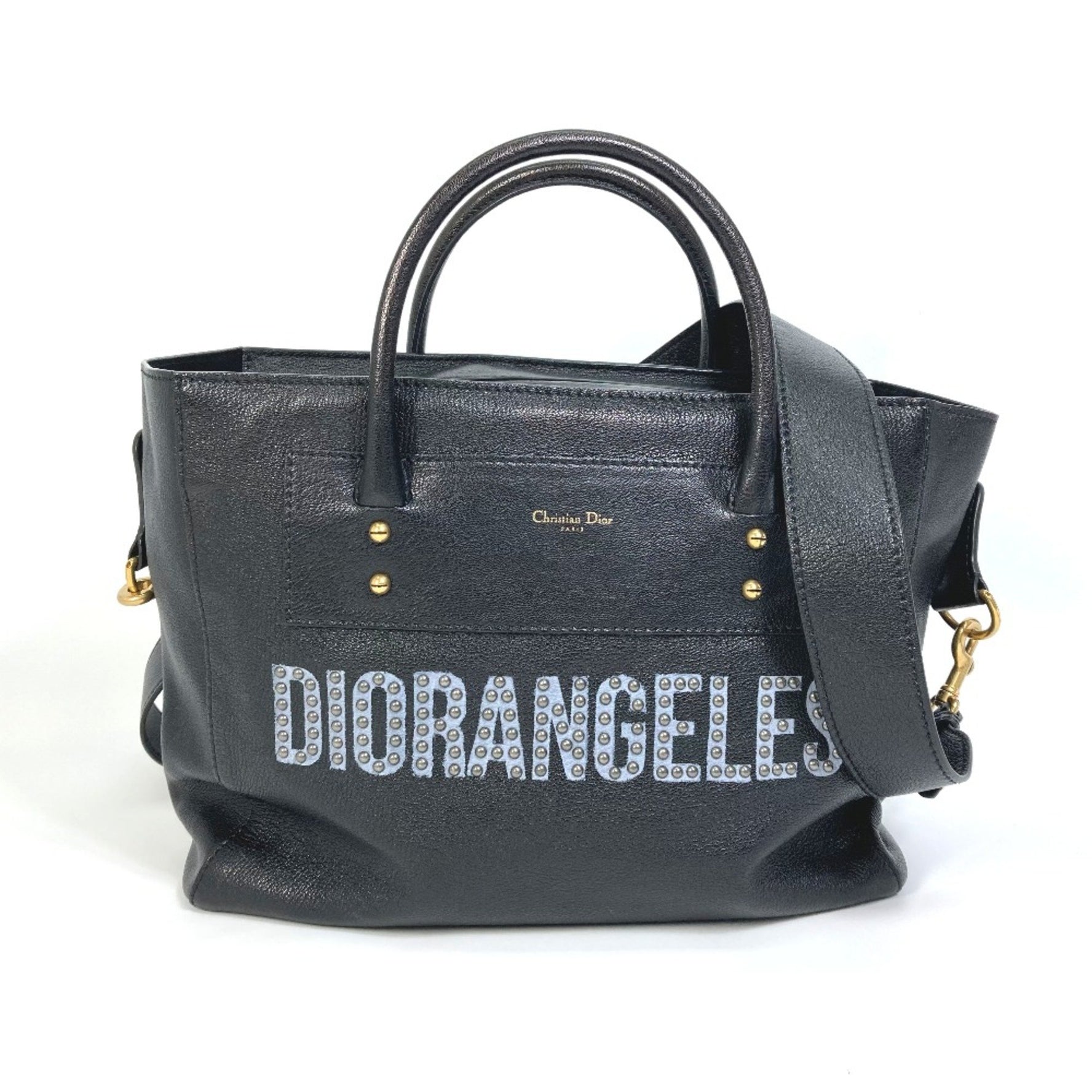 Christian Dior Christian DIORANGELS bag logo studs Tote Bag