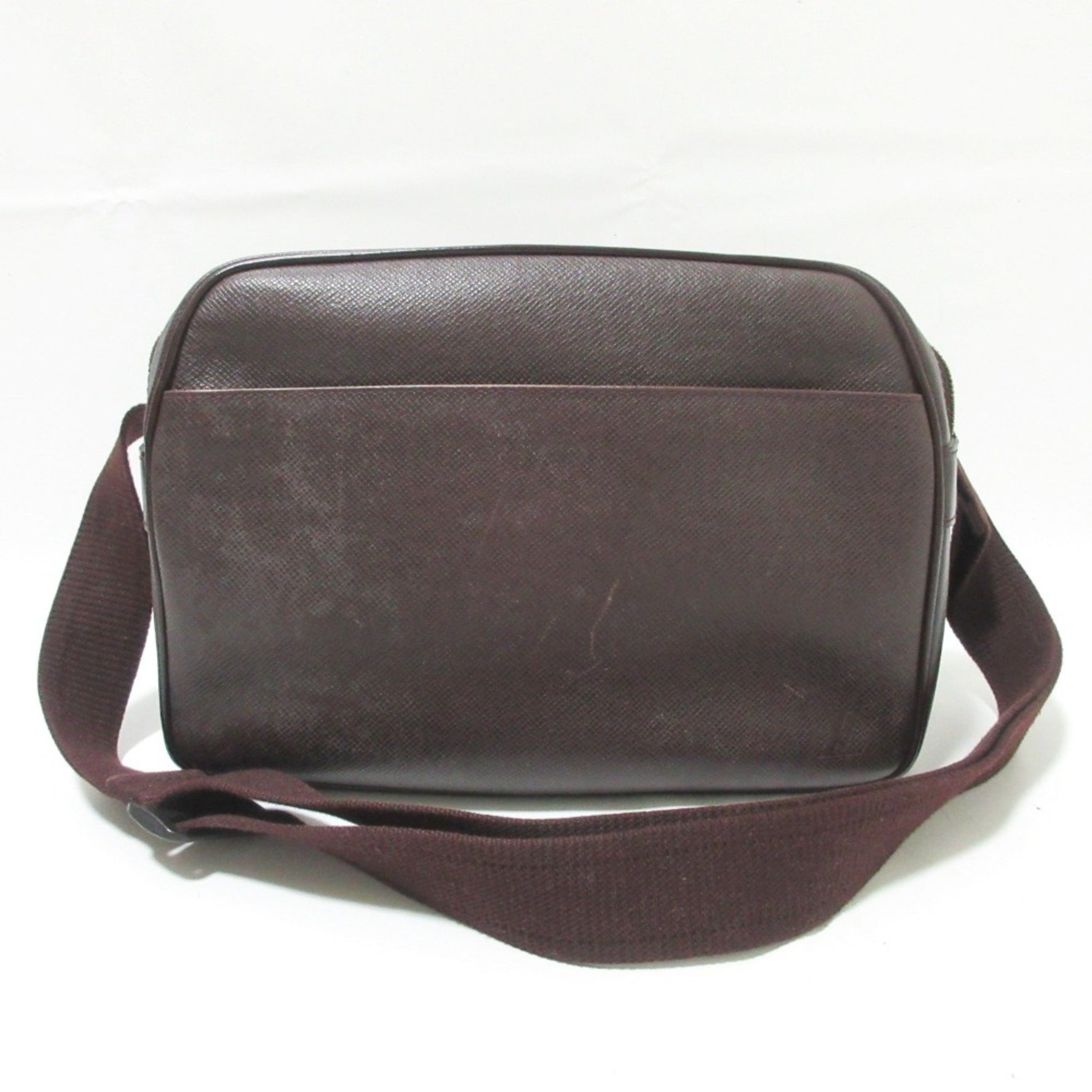 LOUIS VUITTON Louis Vuitton Reporter Taiga Leather Shoulder Bag M30156 Bordeaux Men's