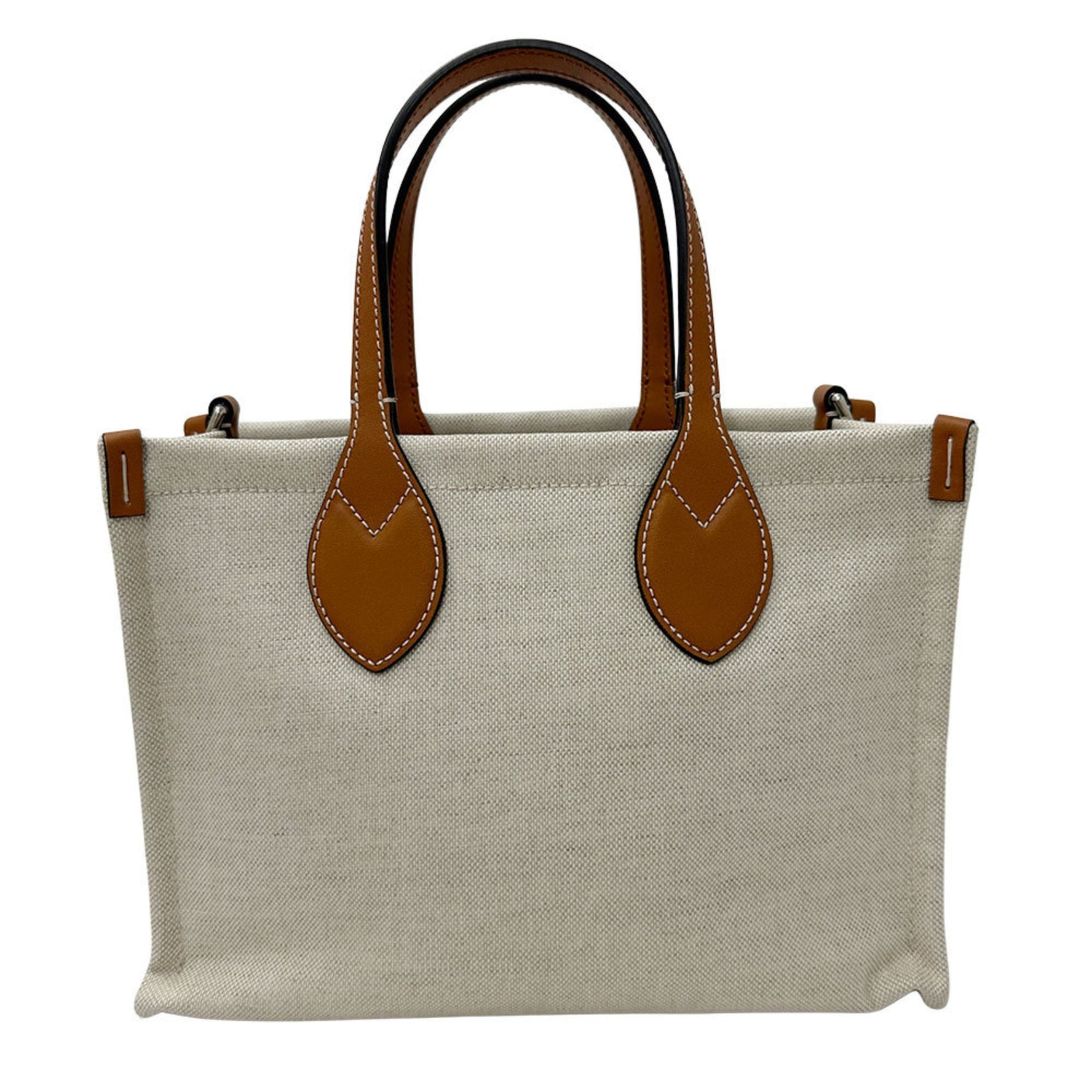 Gucci GG Canvas Handbag/Shoulder Bag, Brown/White