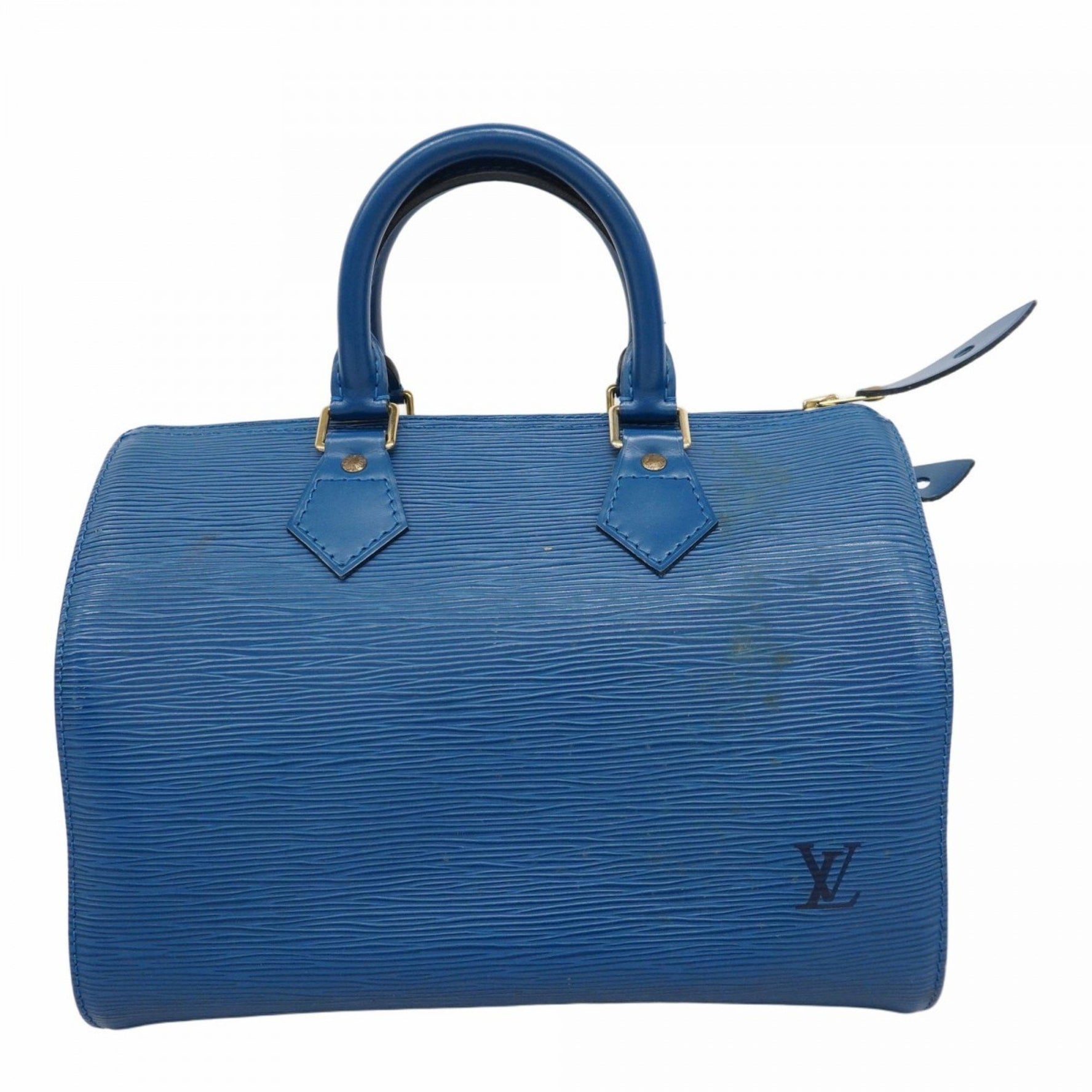 Louis Vuitton Epi Speedy 25 Handbag M43015 Toledo Blue for Women