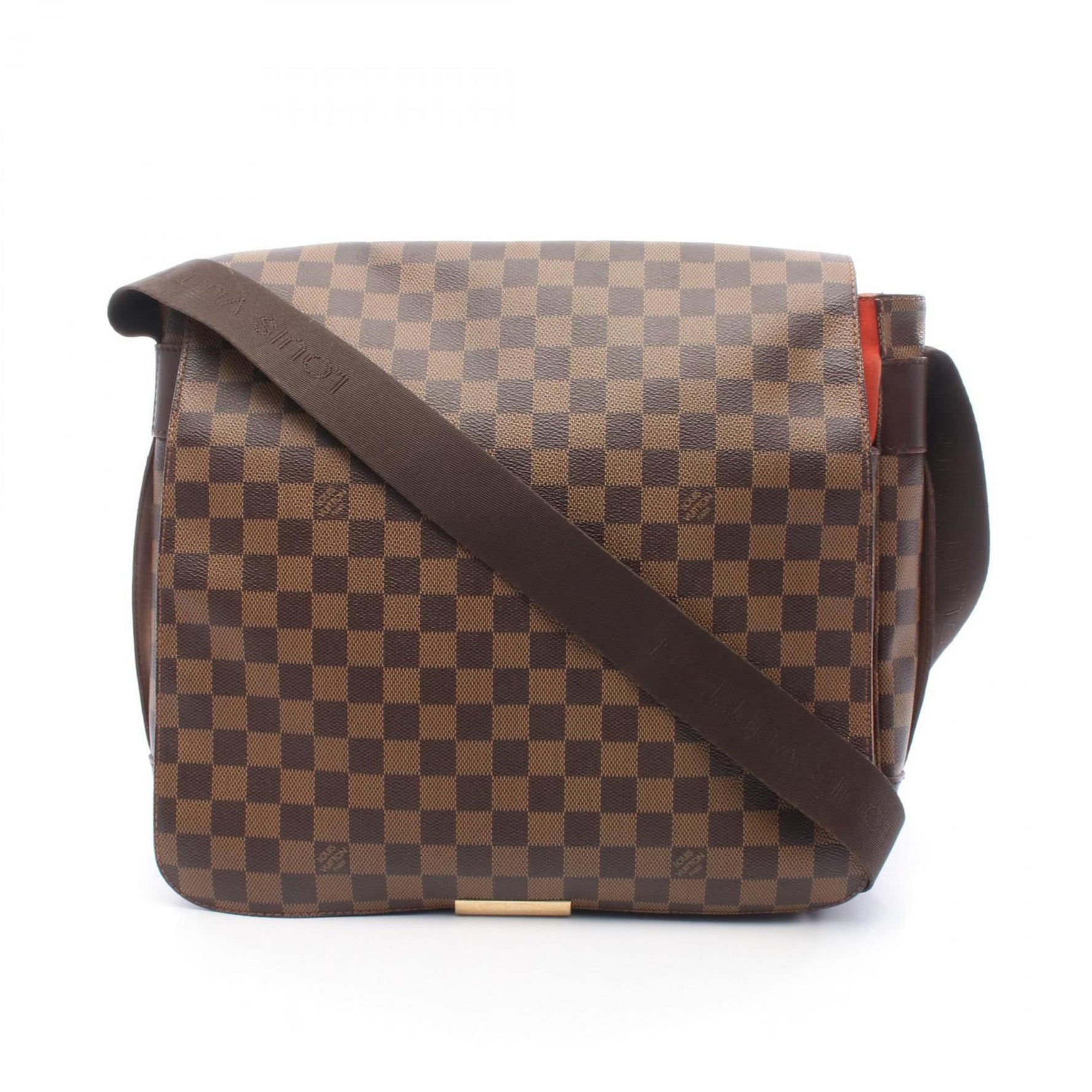 Louis Vuitton Bastille Shoulder Bag, Coated Canvas, Leather, Damier, Men's/Women's, Brown