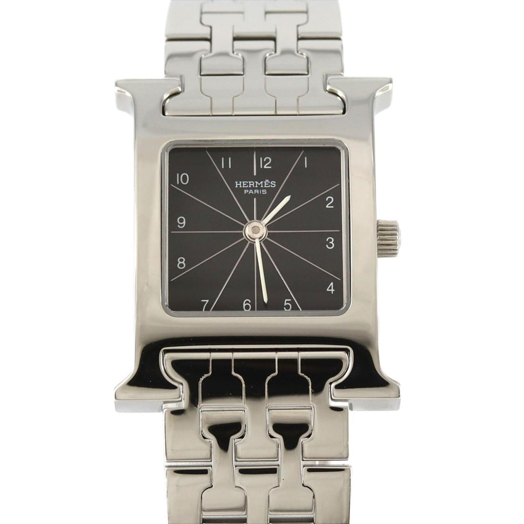 Hermès H Watch SS Quartz Wristwatch