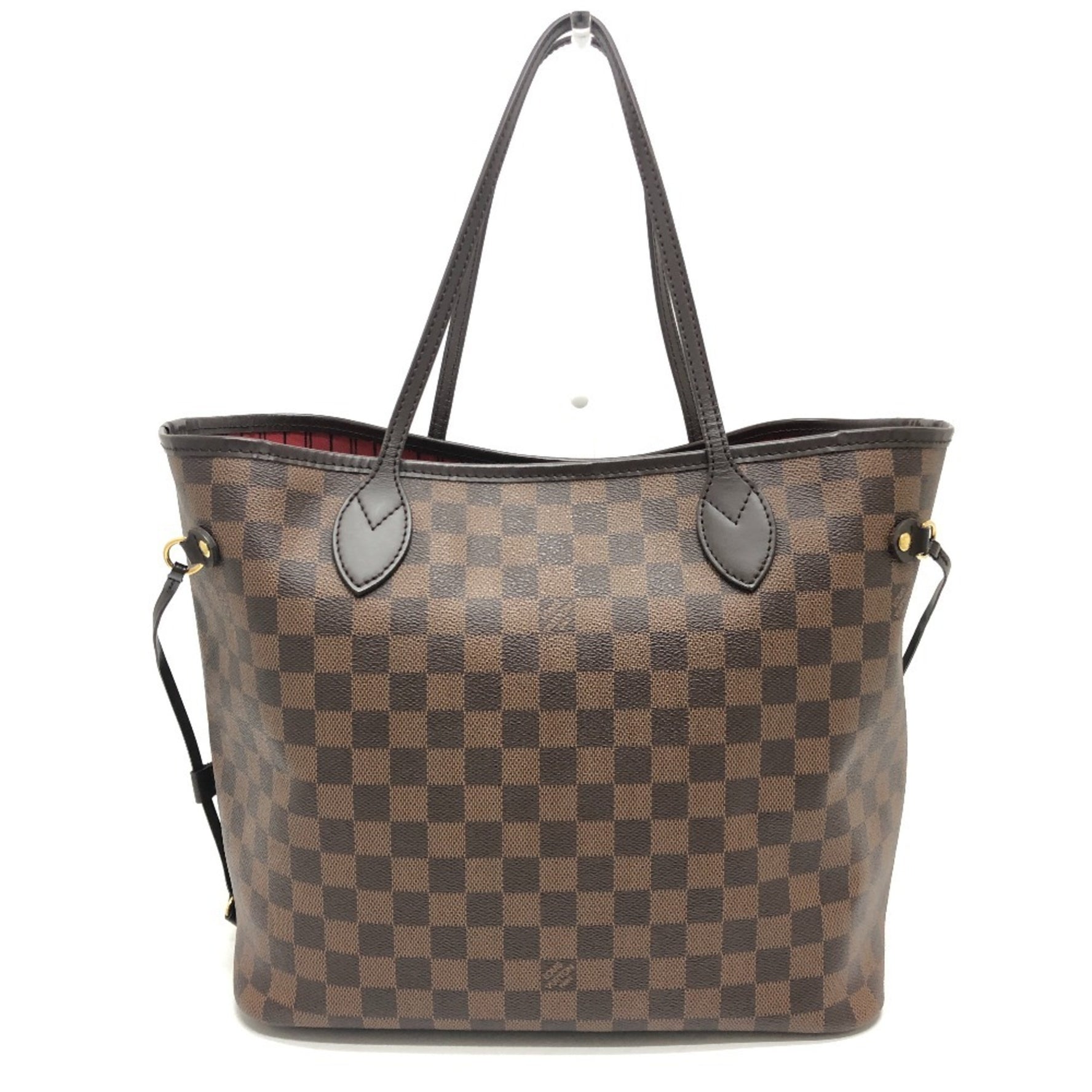 Louis Vuitton Neverfull MM with pouch Tote bag Bag Handbag Damier canvas Ebene Brown
