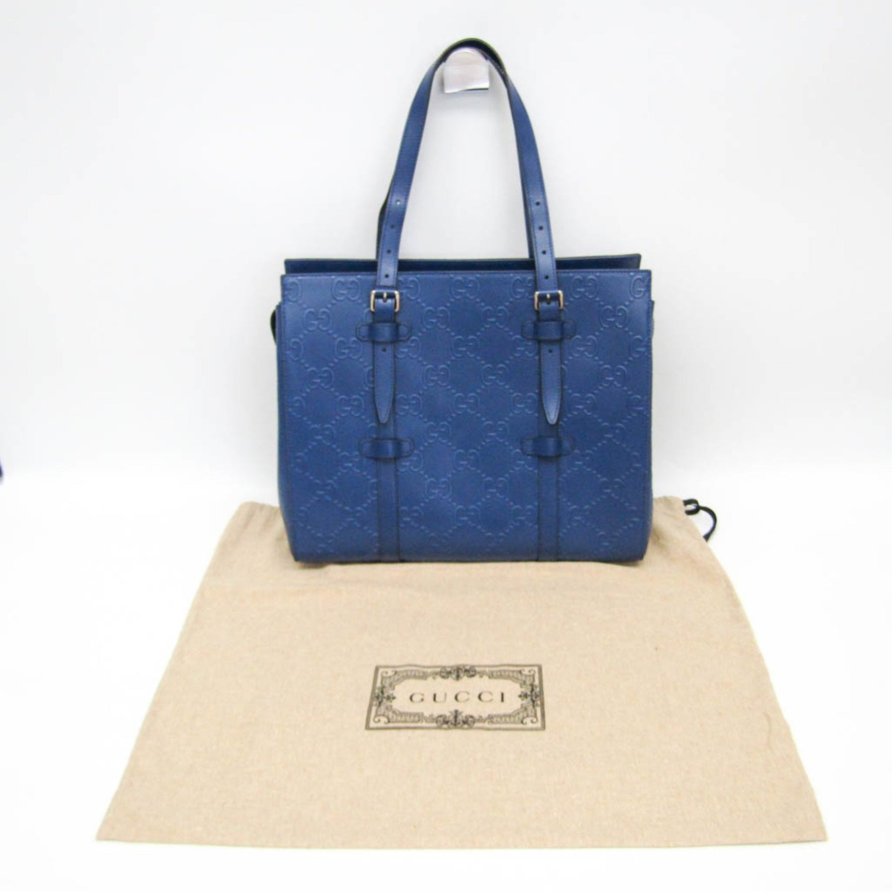 Gucci GG Embossed Tote Leather Shoulder Bag,Tote Bag