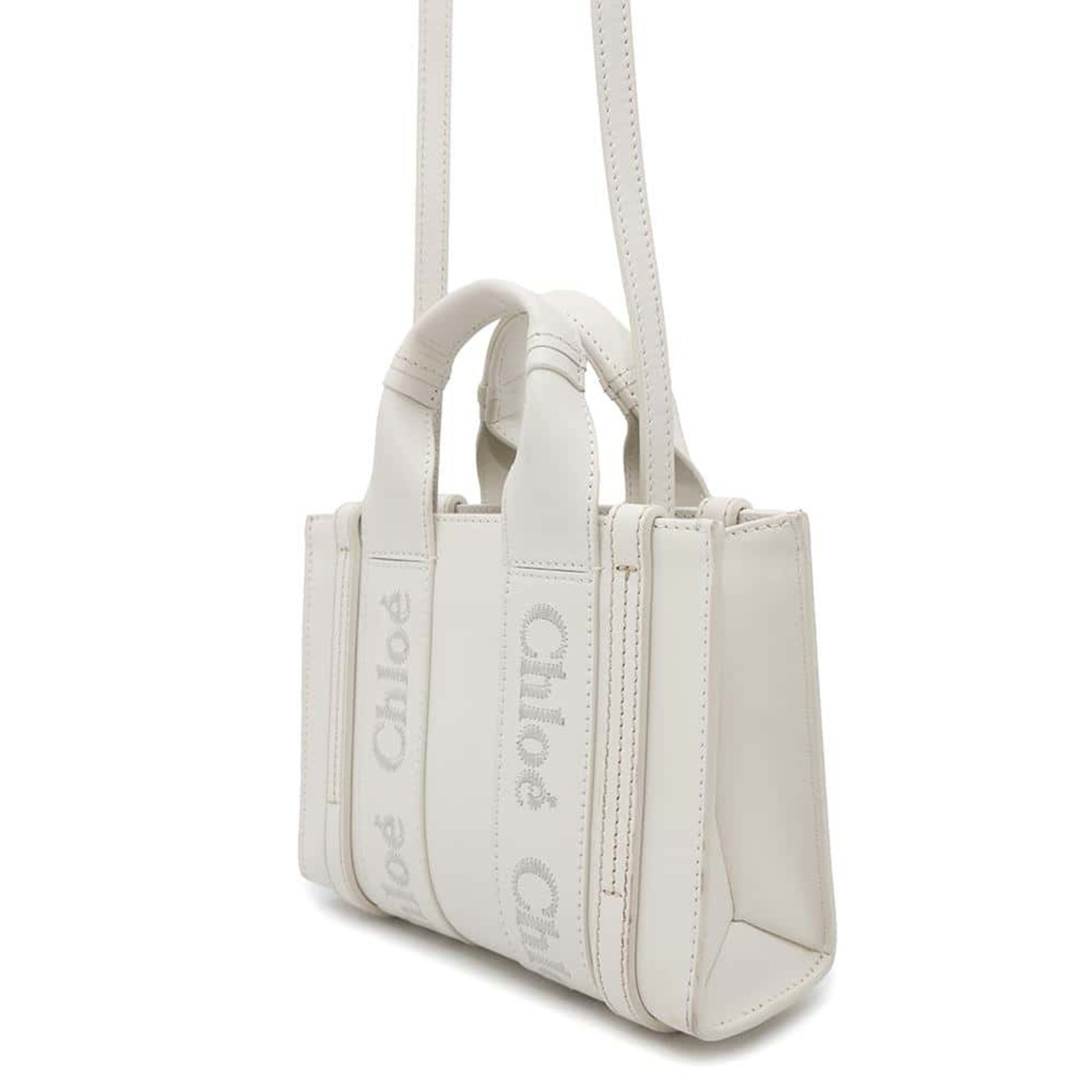 Chloé Chloe Handbag Woody Tote Mini Leather Bag Shoulder