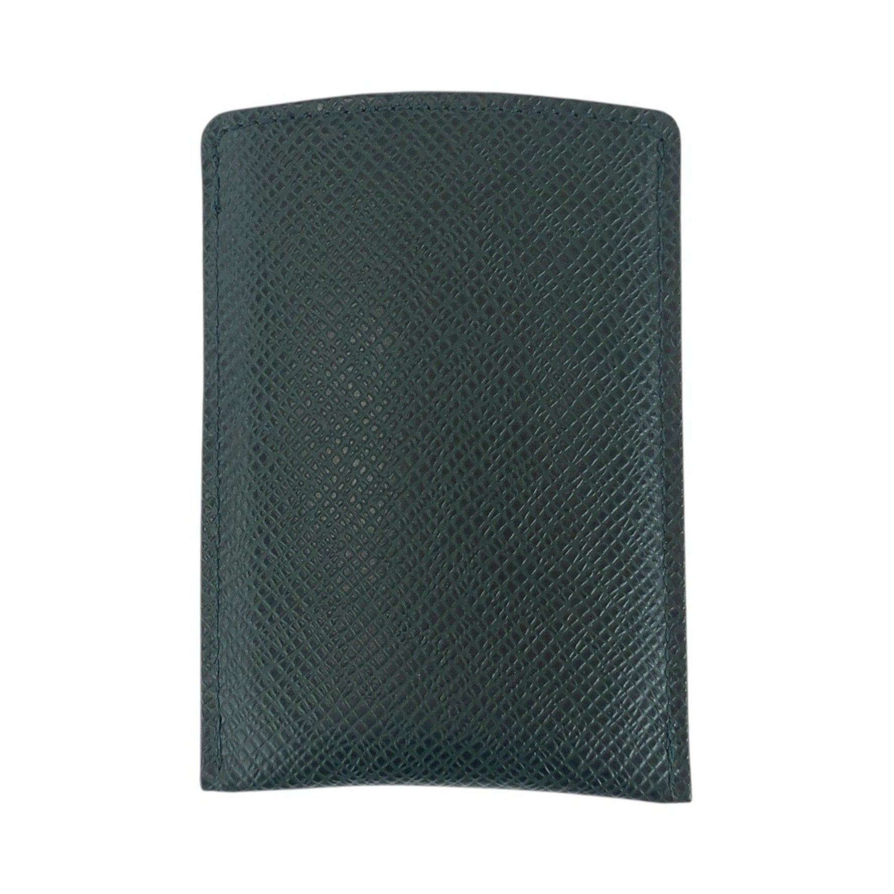 Louis Vuitton Epi Etui Cult Devisite Toilette Episea Dark Green Leather Card Case