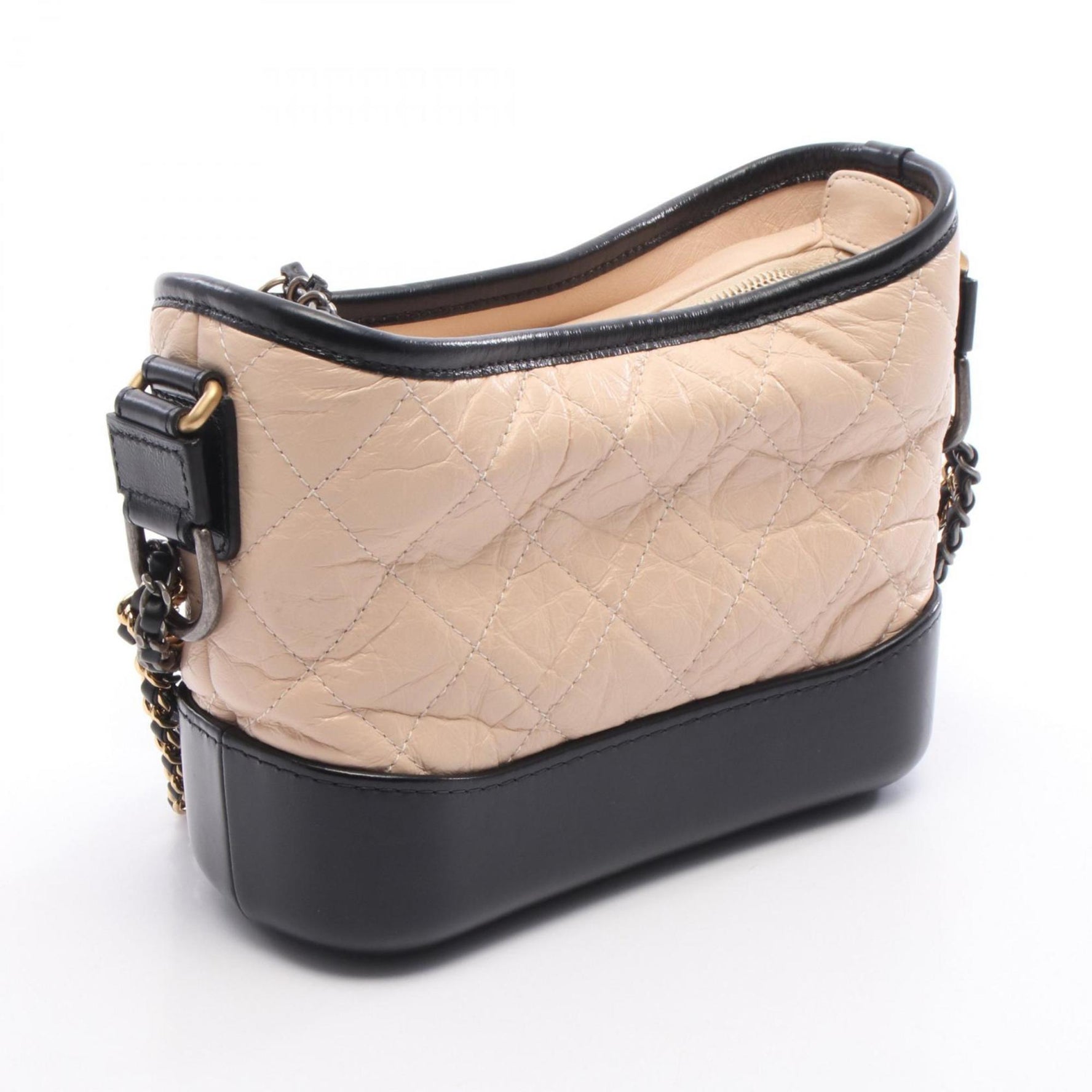 CHANEL Gabrielle de Small Hobo Shoulder Bag, Leather, Pink and Black