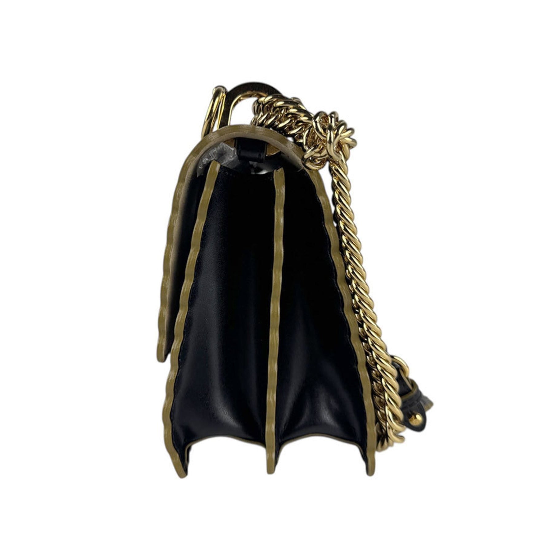 Fendi Canai Mini Shoulder Bag in Leather