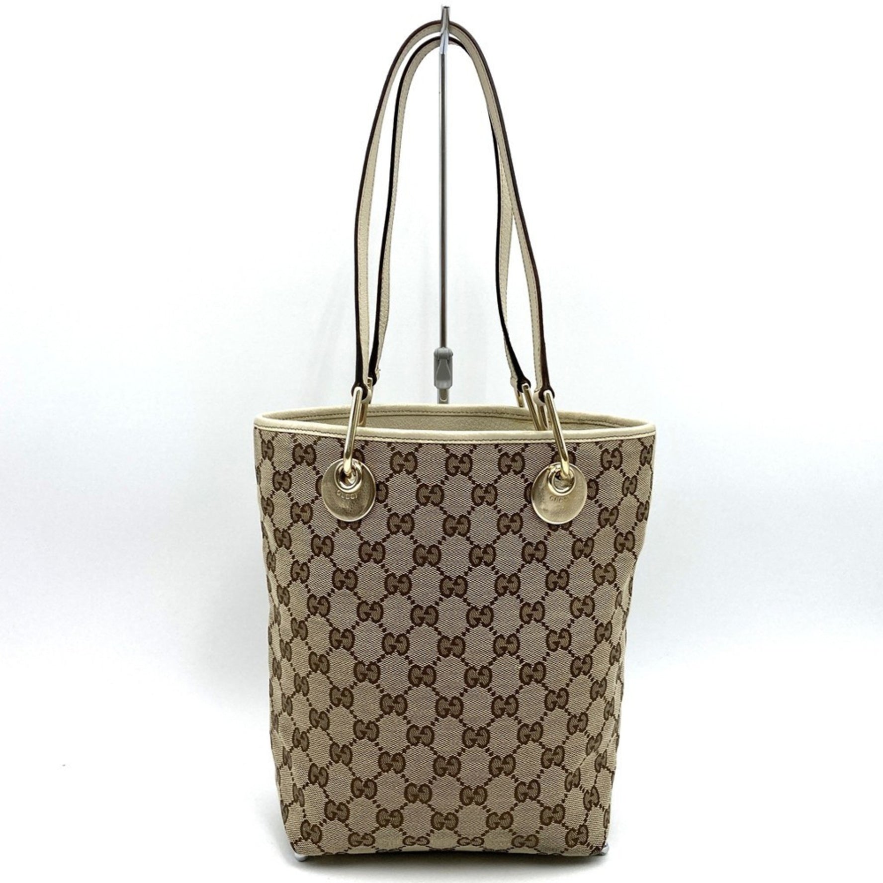 GUCCI Tote Bag/Shoulder Bag in GG Canvas (Beige)