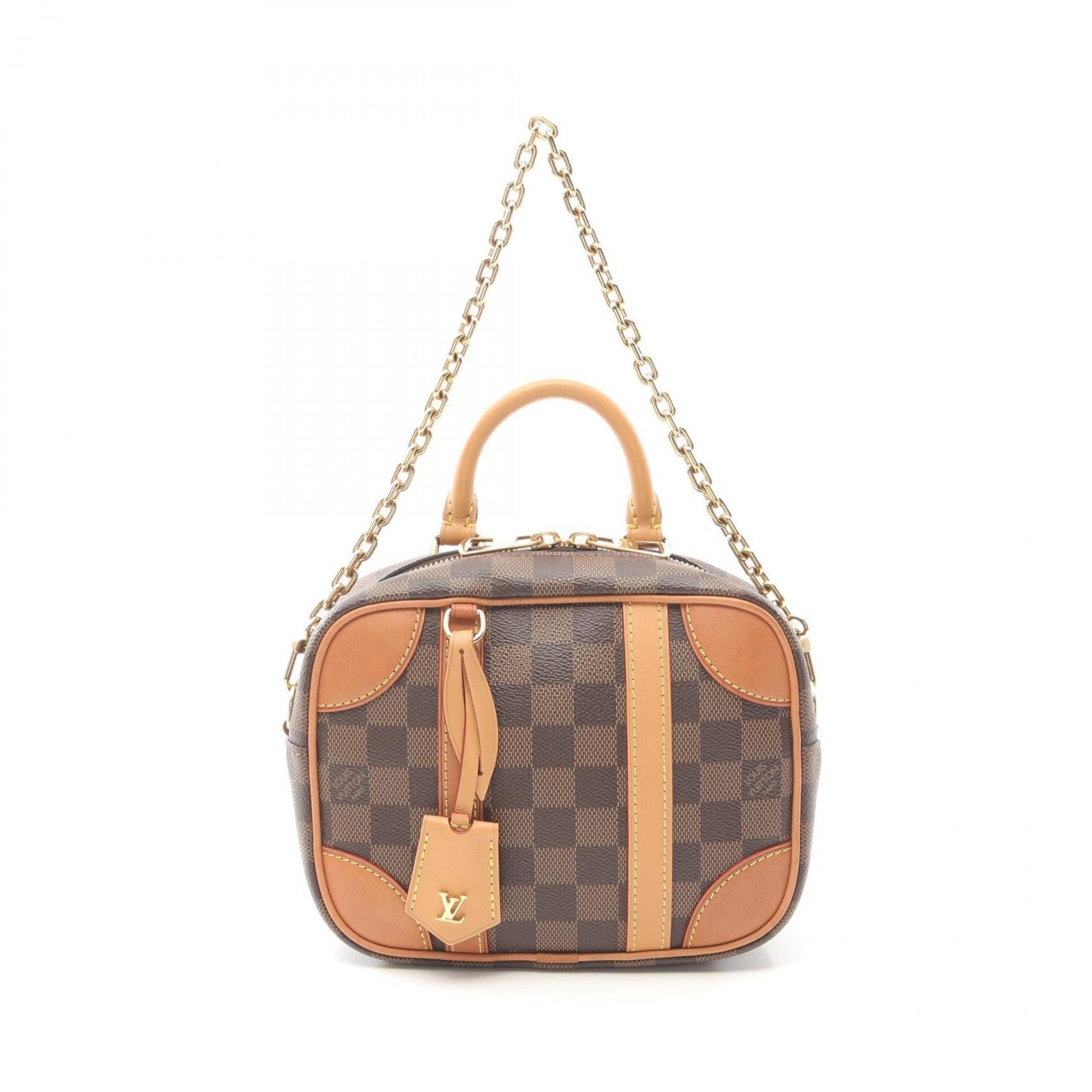 Louis Vuitton Valisette Souple BB Handbag, Coated Canvas and Leather with Damier Detail