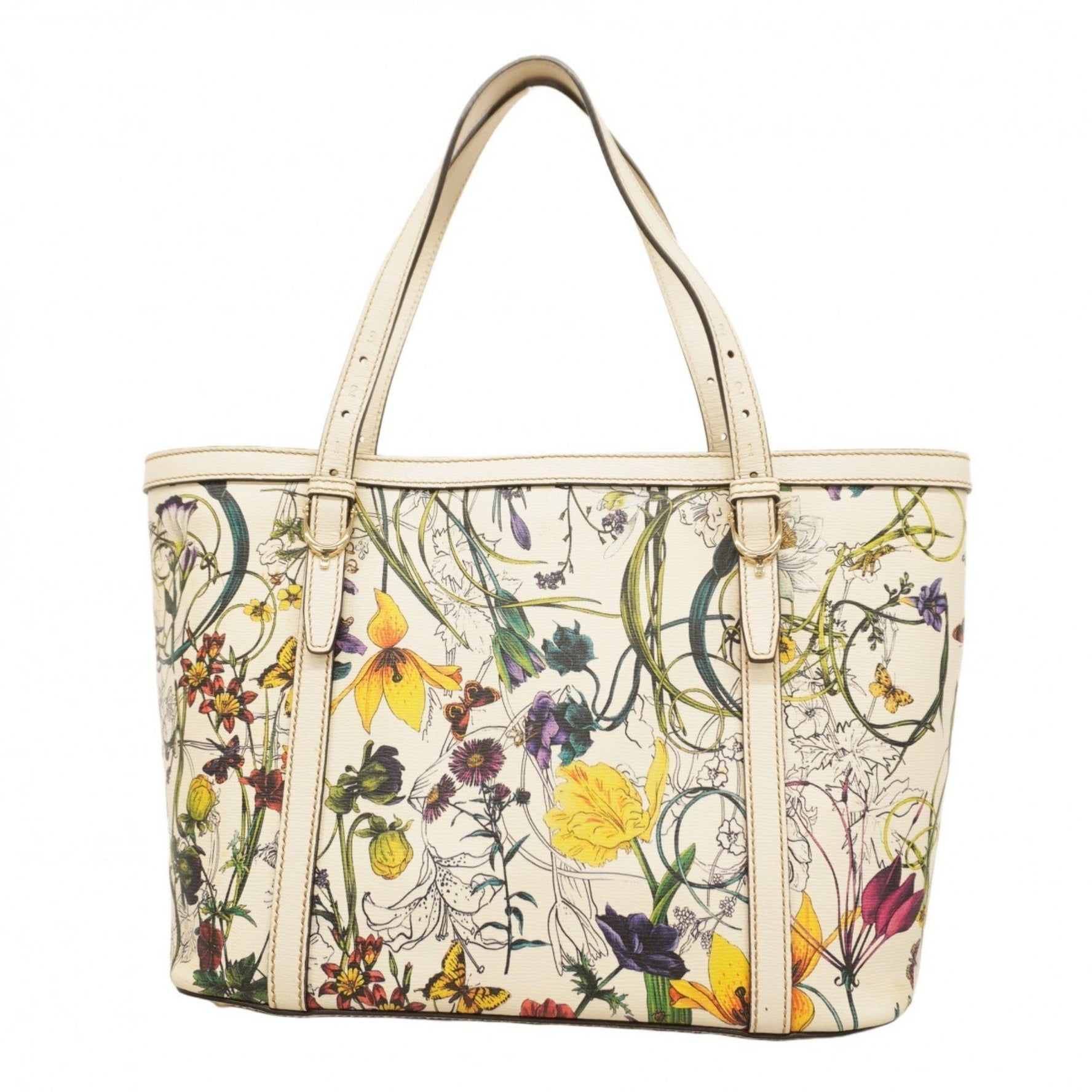 Gucci GG Blooms Tote Bag Ivory Multicolor