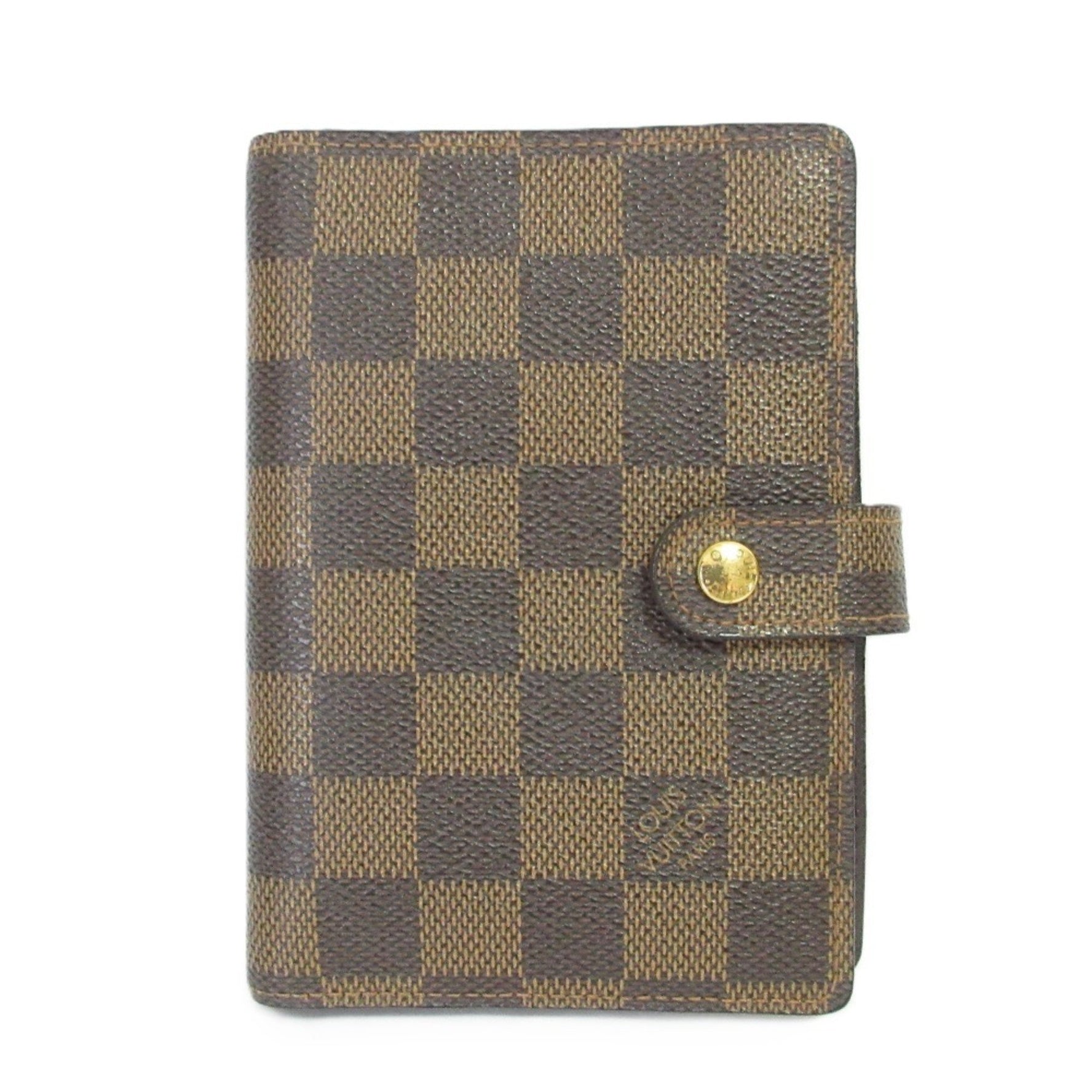 Louis Vuitton Damier Ebene Agenda PM notebook cover Brown Men's