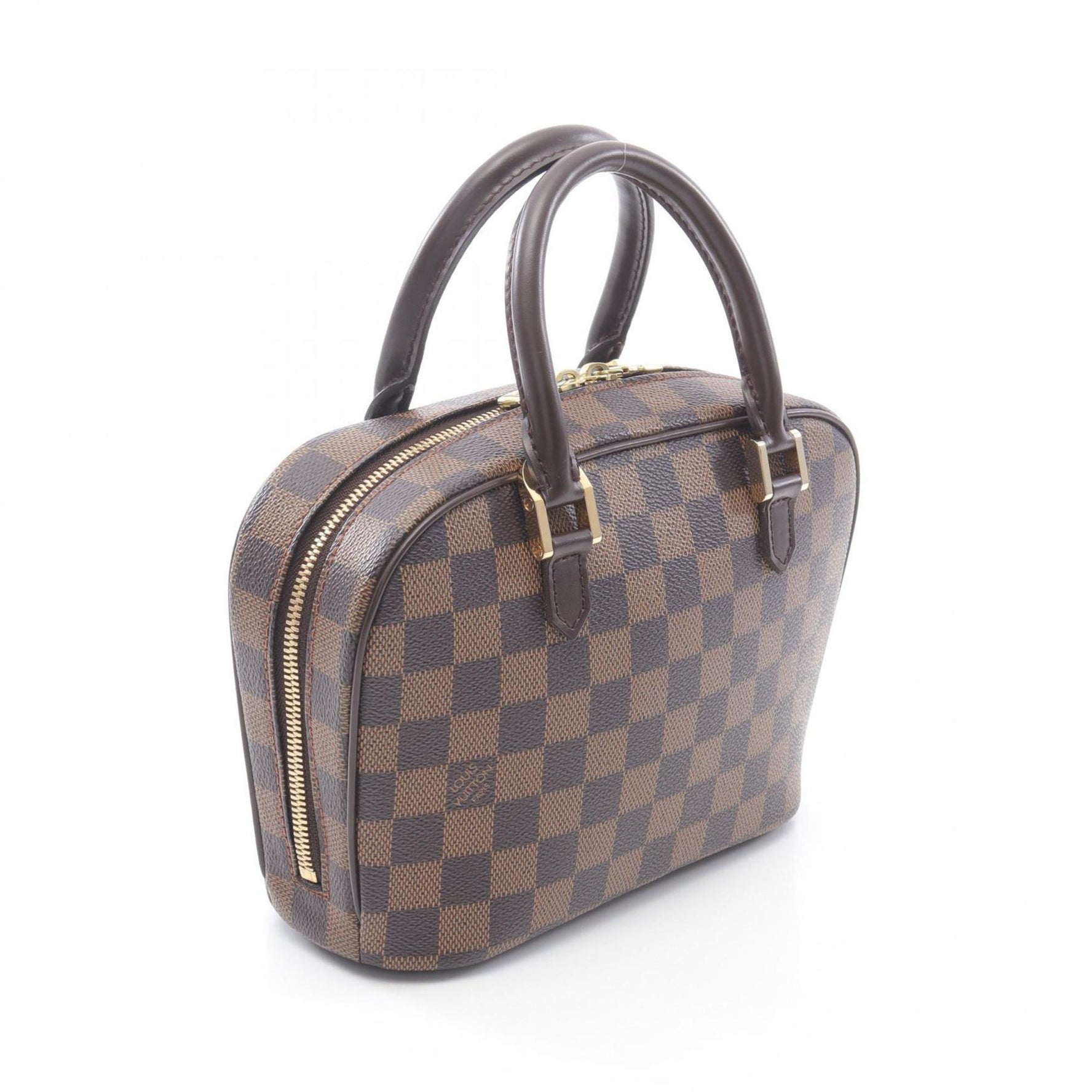 Louis Vuitton Saria Mini Damier Ebene Handbag, Coated Canvas and Leather