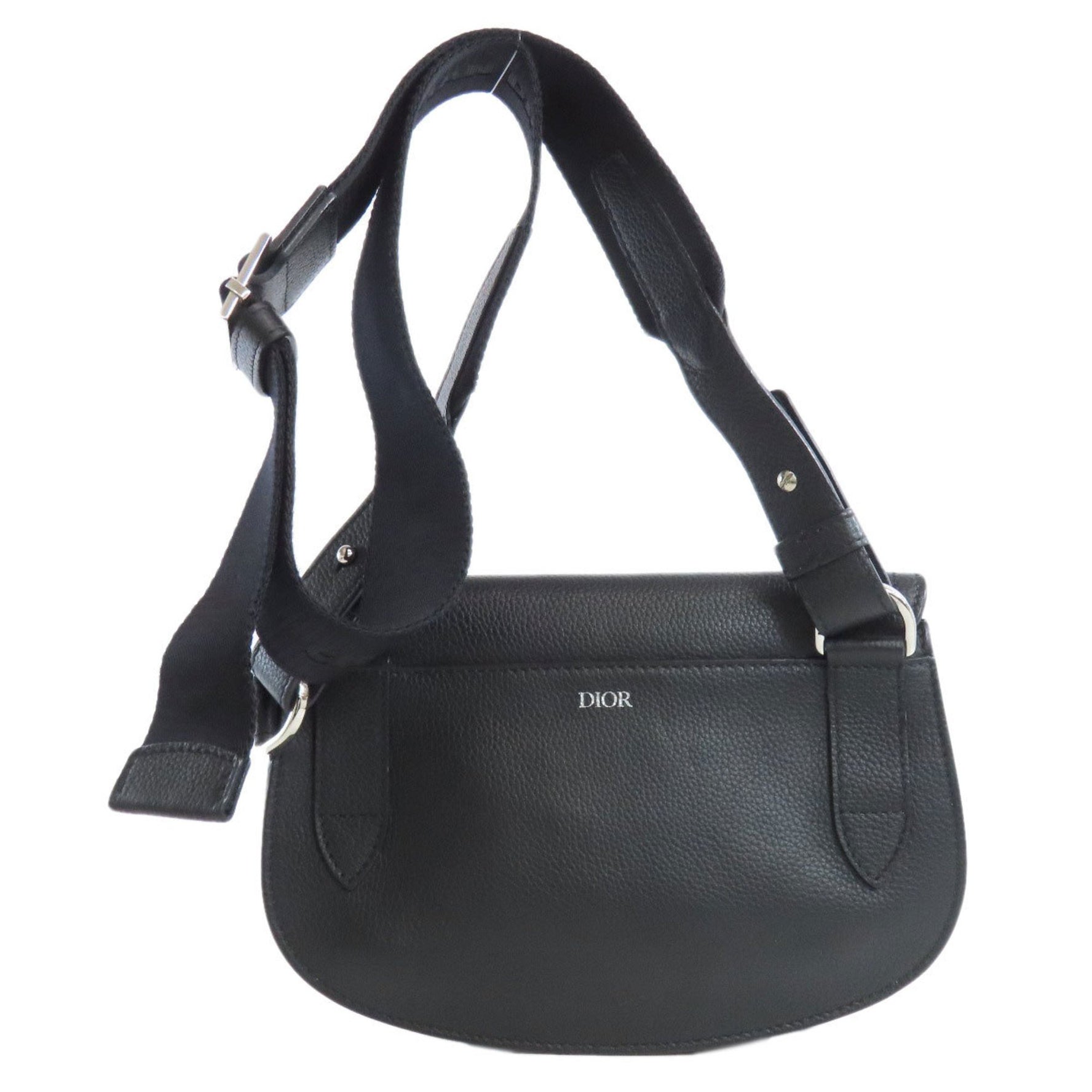 Christian Dior Saddle Shoulder Bag Calf Leather