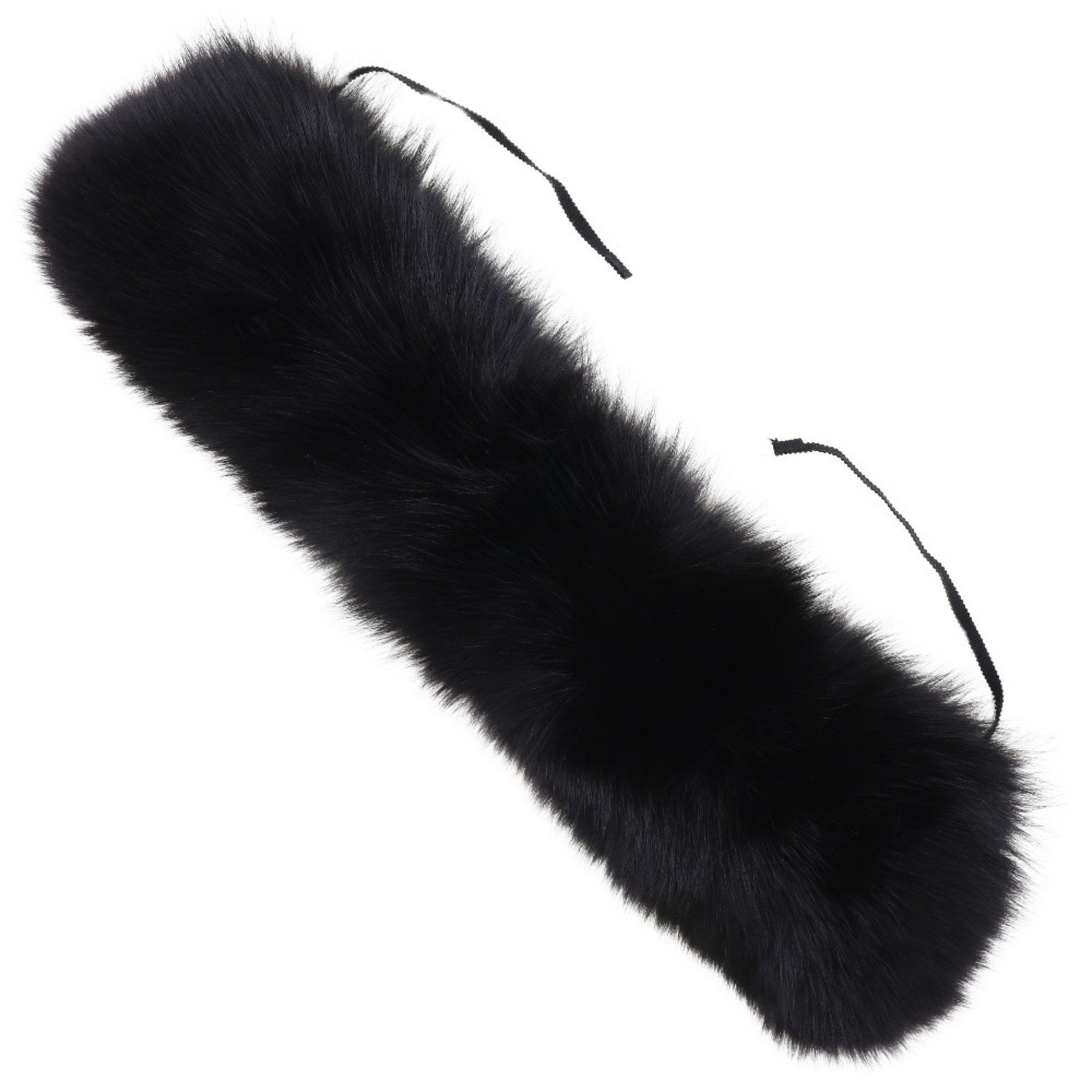 PRADA Tippet Other Fashion Accessories Fox Made in Italy Black Ladies