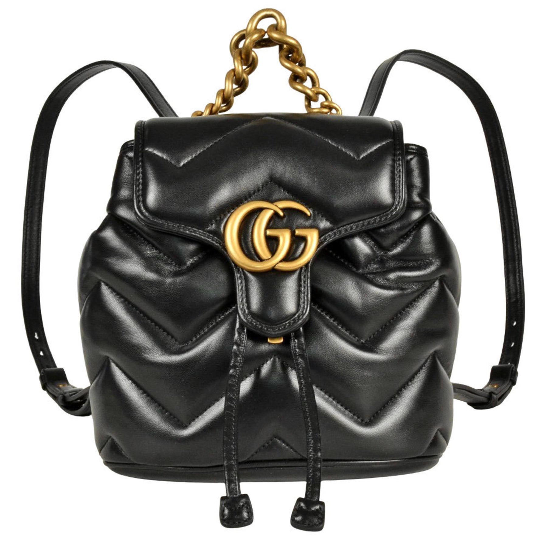GUCCI GG Marmont Quilted Mini Backpack Daypack Leather