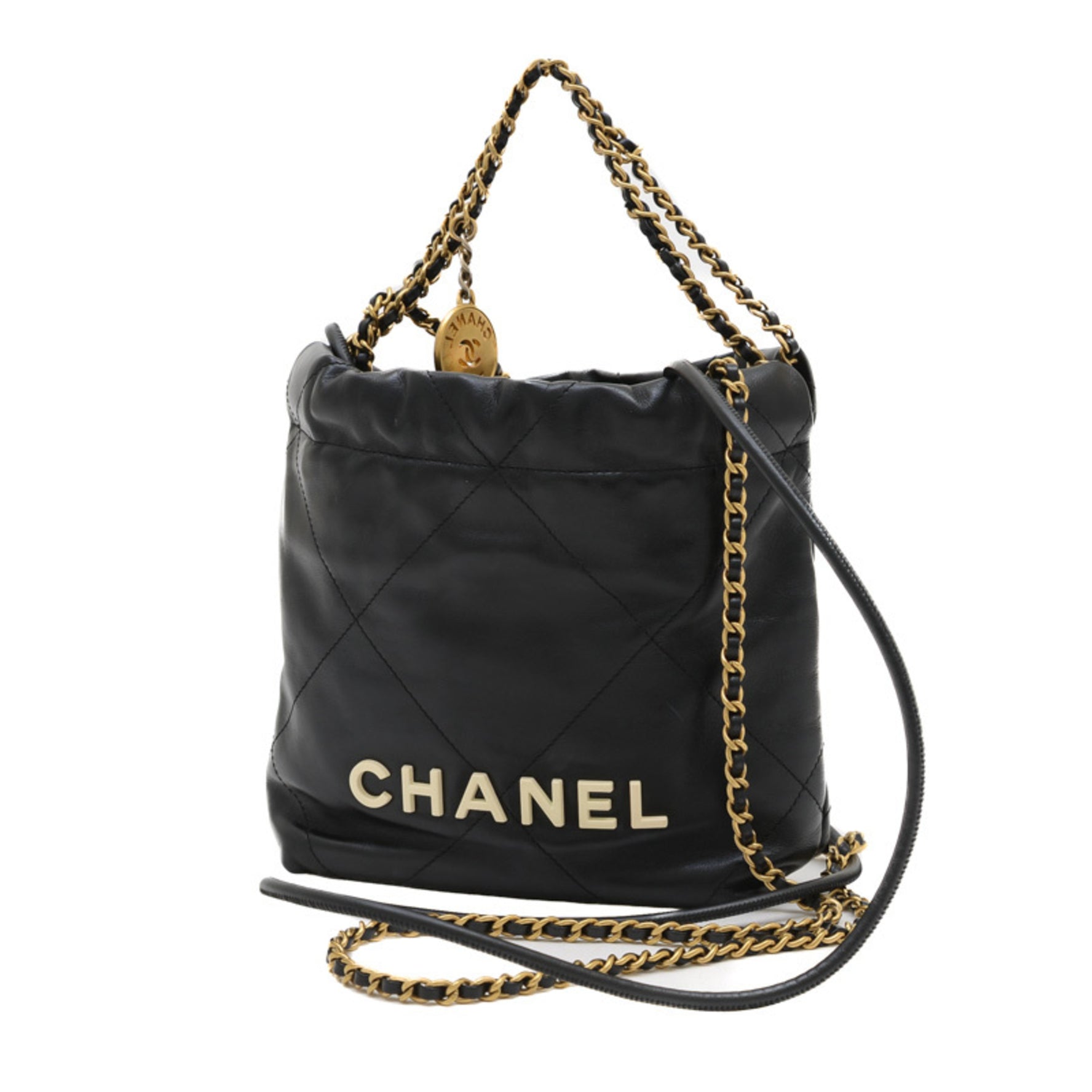 CHANEL 22 Shoulder Bag in Shiny Calfskin Leather BP