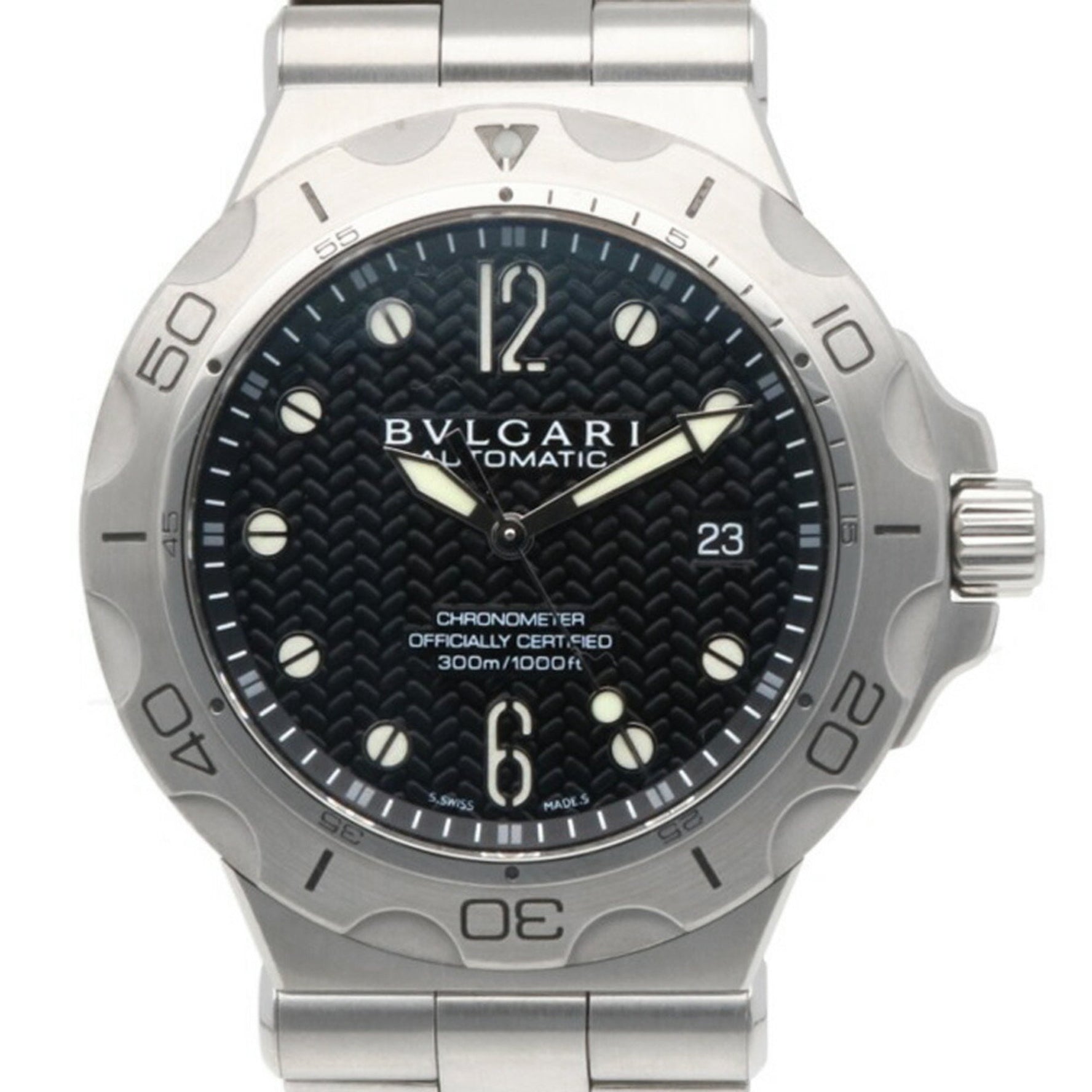 Bvlgari Diagono Scuba Watch Stainless Steel Automatic Manufacturer's Finish