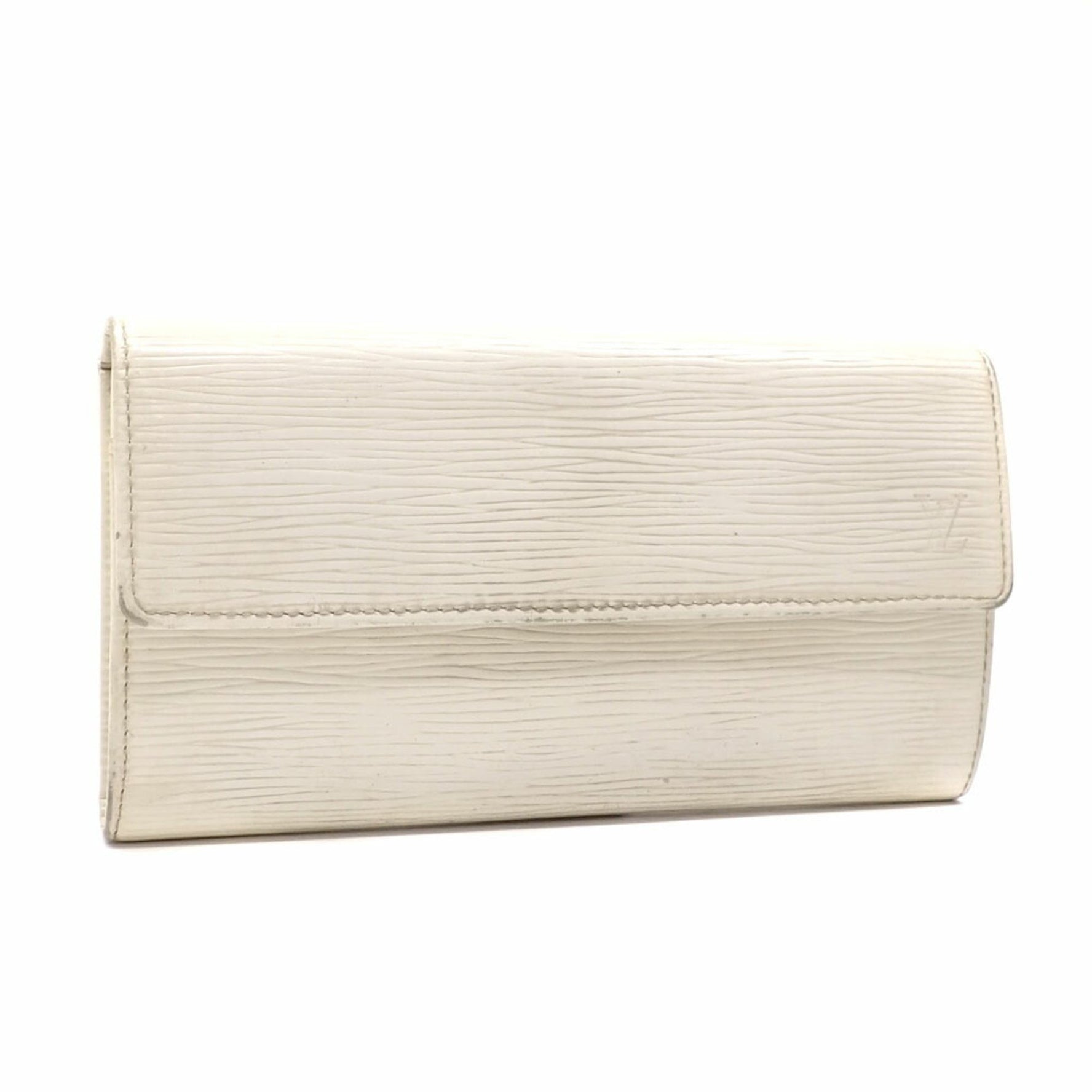 Louis Vuitton Epi Portefeuille Sarah Bifold Long Wallet, Women's, M6516J, Ivory, C2241625