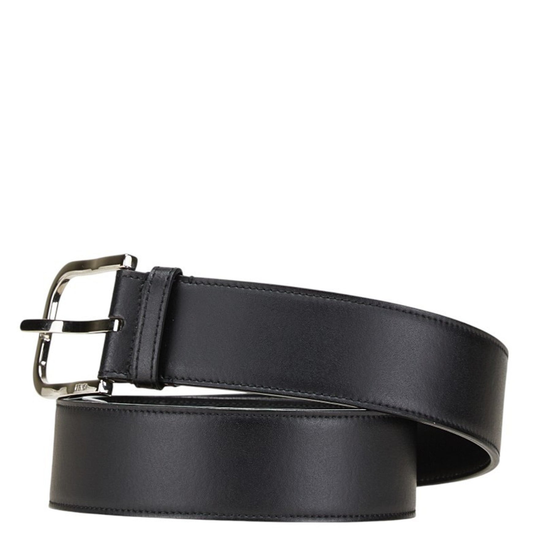 Fendi Zucca Belt 80 32 Black Yellow Leather