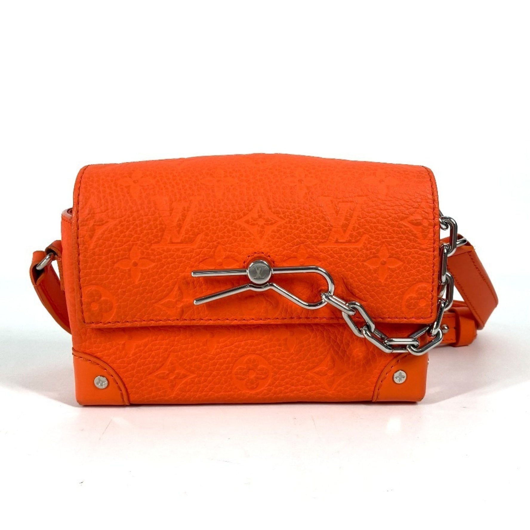 Louis Vuitton Taurillon Monogram Steamer Wearable Wallet Bag Crossbody Pochette Shoulder Leather