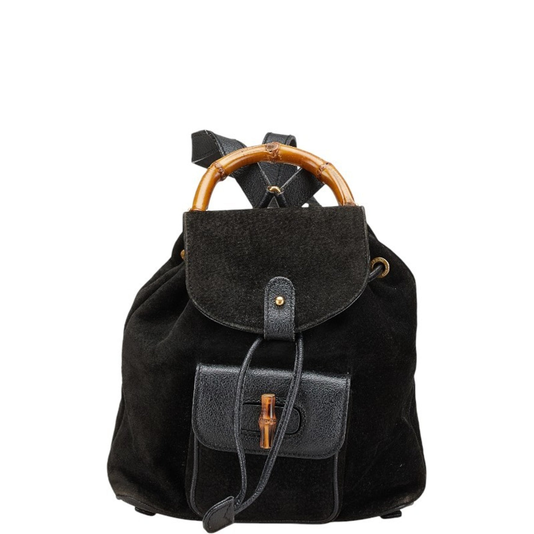 Gucci Bamboo Backpack 003 2058 0030 Leather Suede