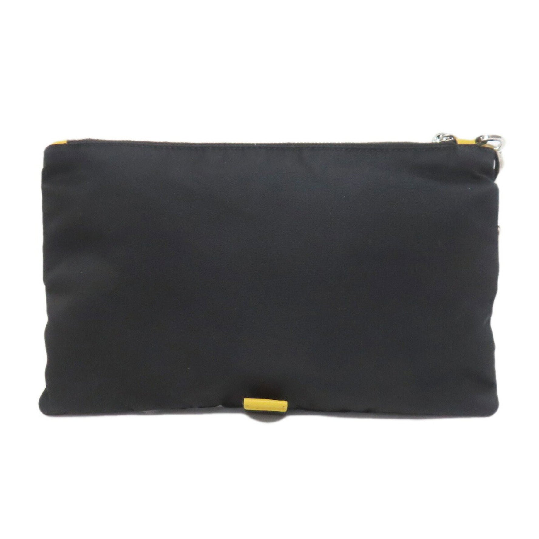 Prada Metal Clutch Bag, Nylon Material
