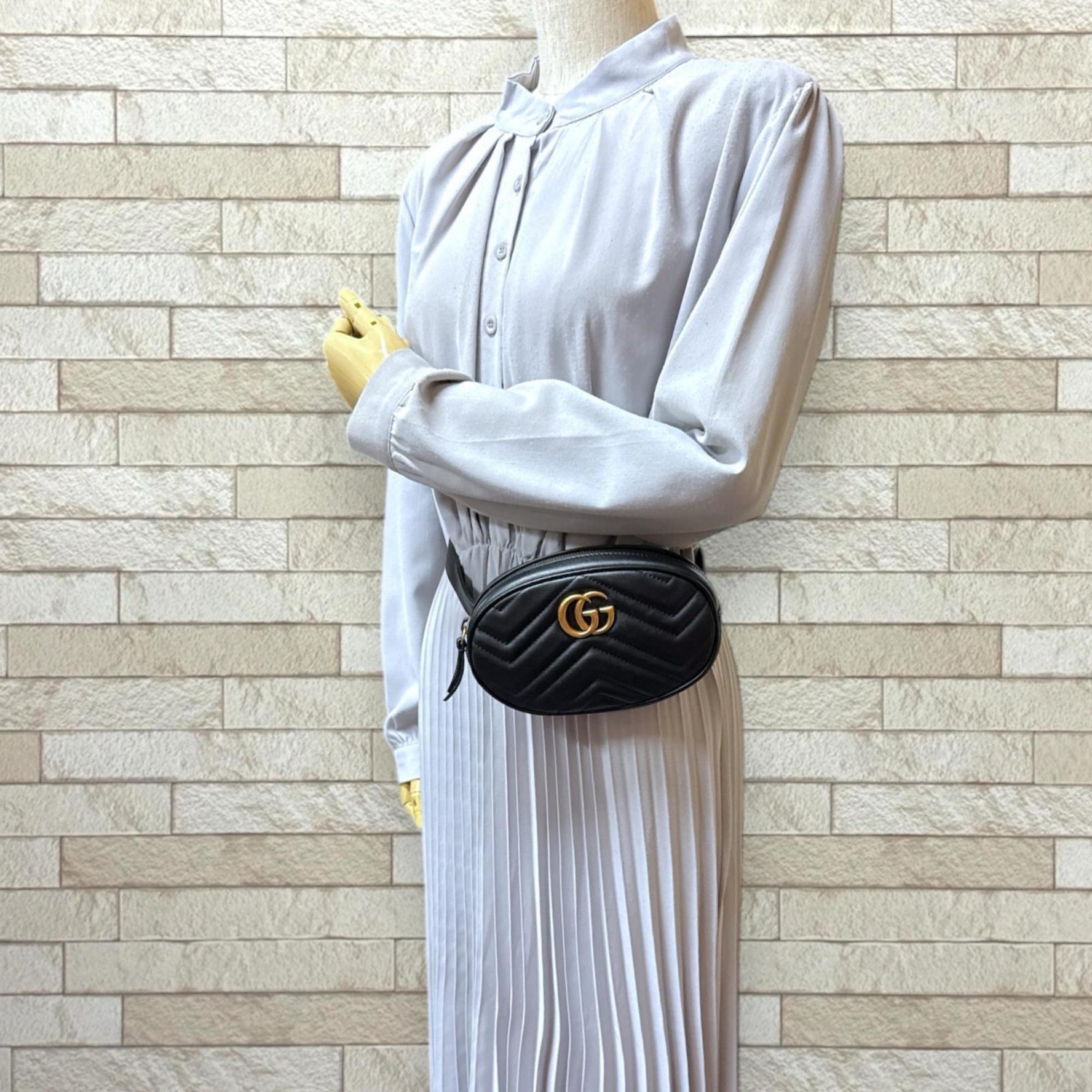 Gucci GG Marmont Waist Bag, Leather, Unisex