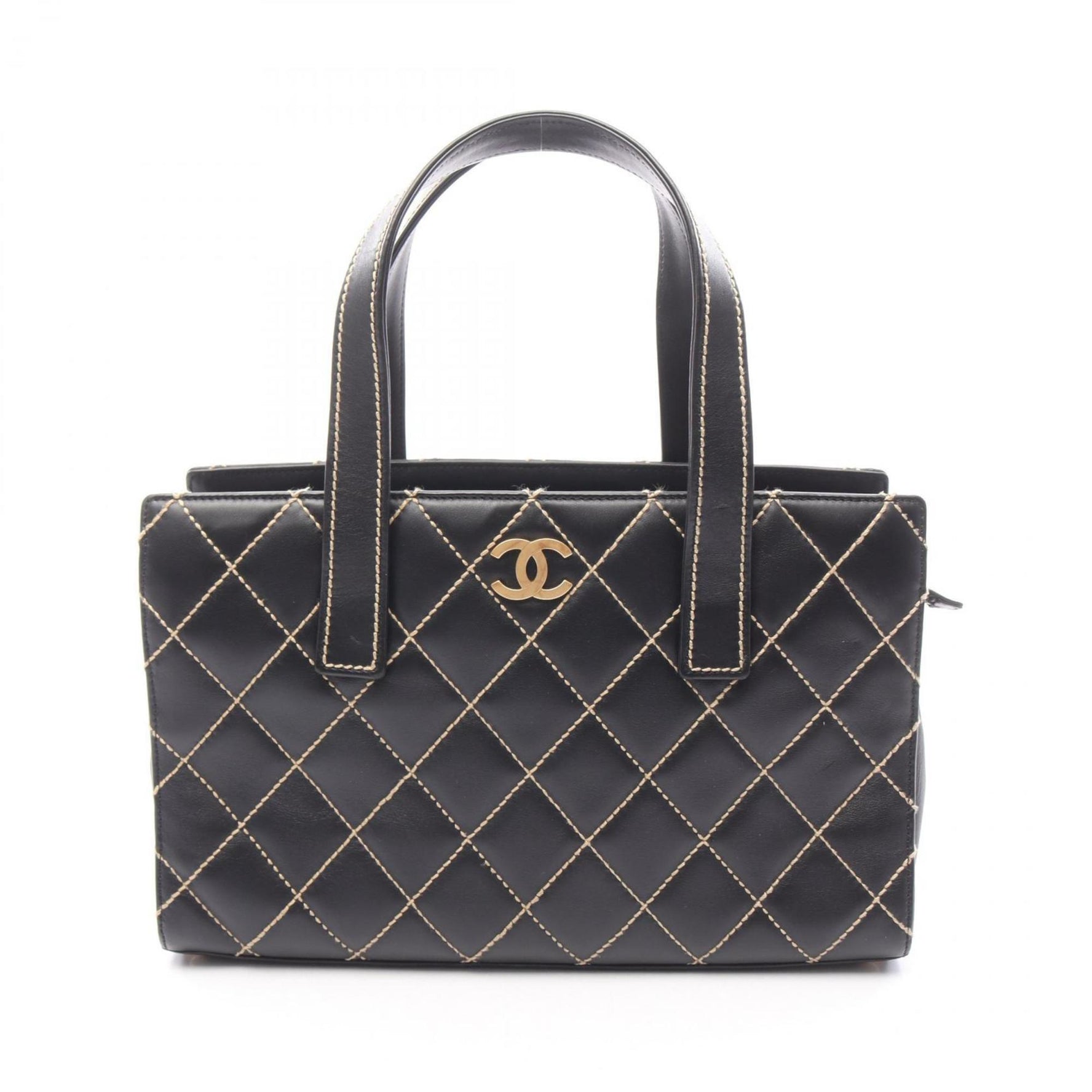 CHANEL Wild Stitch Handbag, Leather