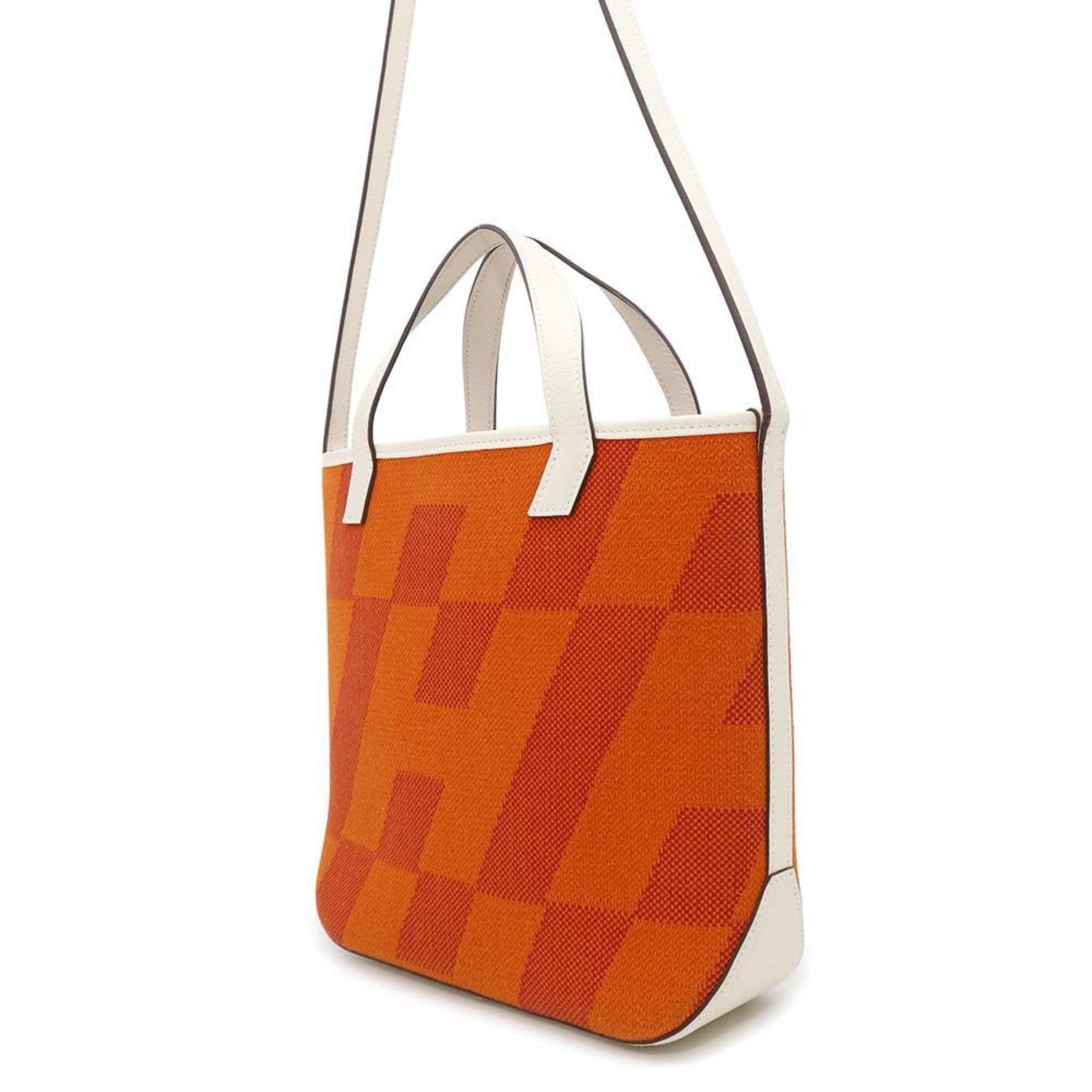 Hermes Tote Bag H. En Bier PM Hu Swift Toile H U Engraved Shoulder