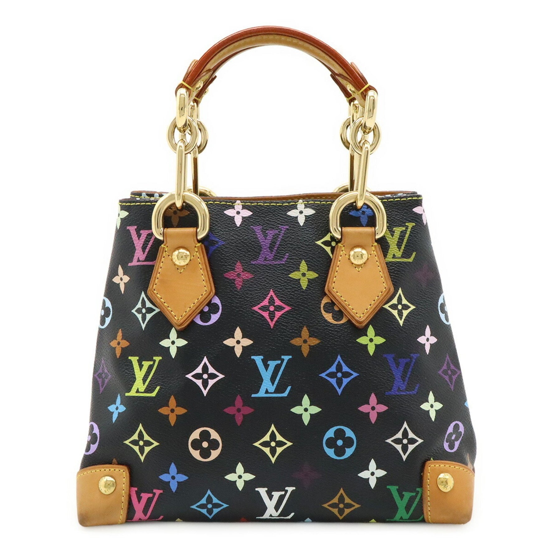 Louis Vuitton Monogram Multicolore Audra Handbag Chain Black