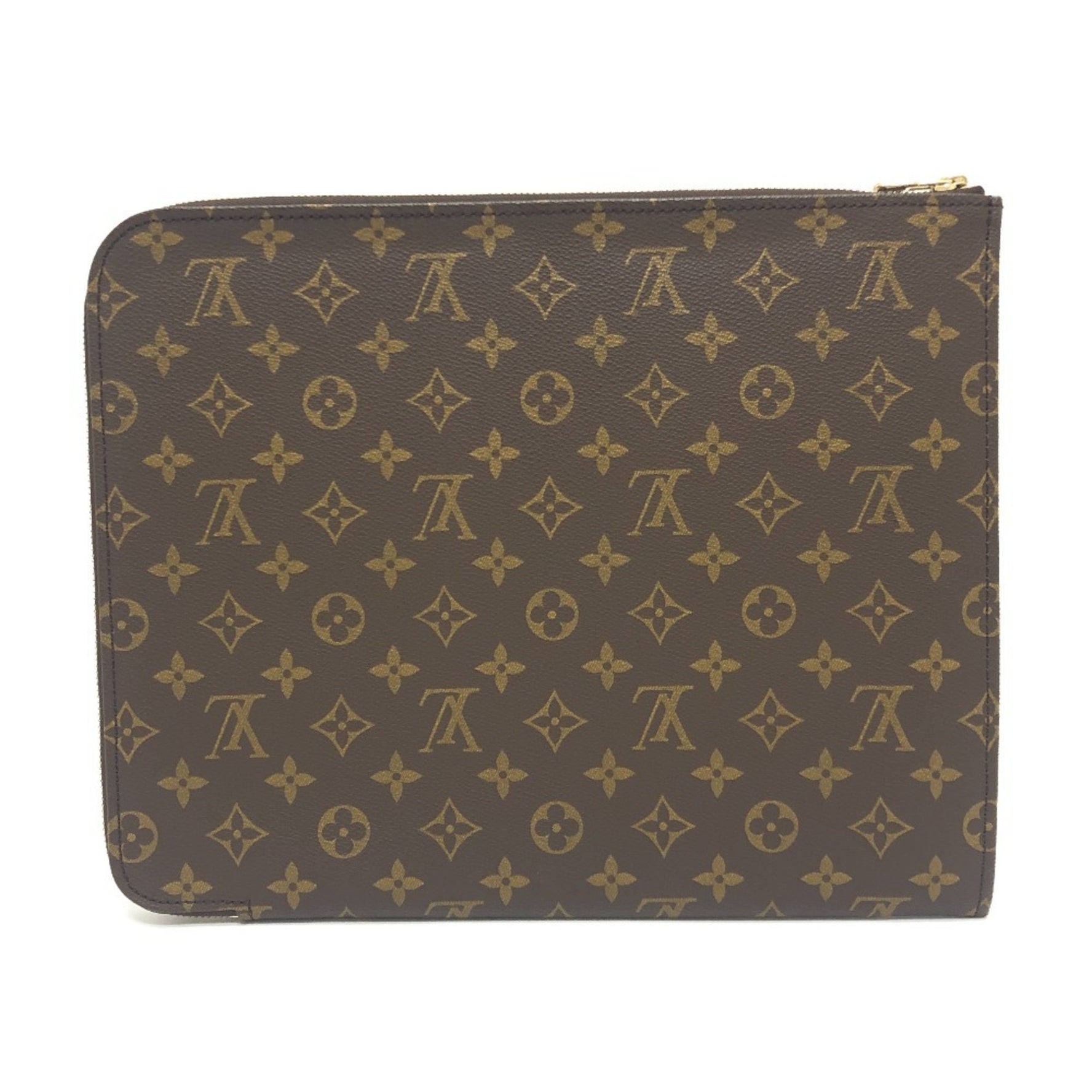 LOUIS VUITTON Poche Document Second Bag, Case, L-Zip Clutch Unisex