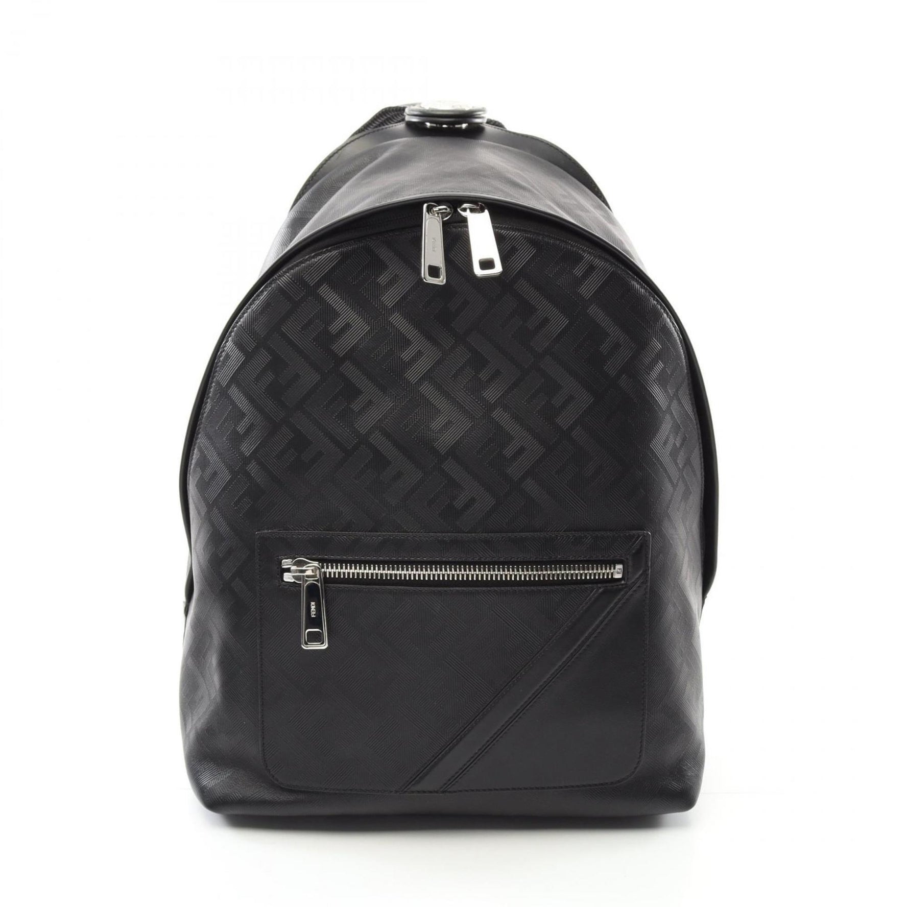 Fendi Chiodo Shadow Diagonal Backpack, Leather, APDO