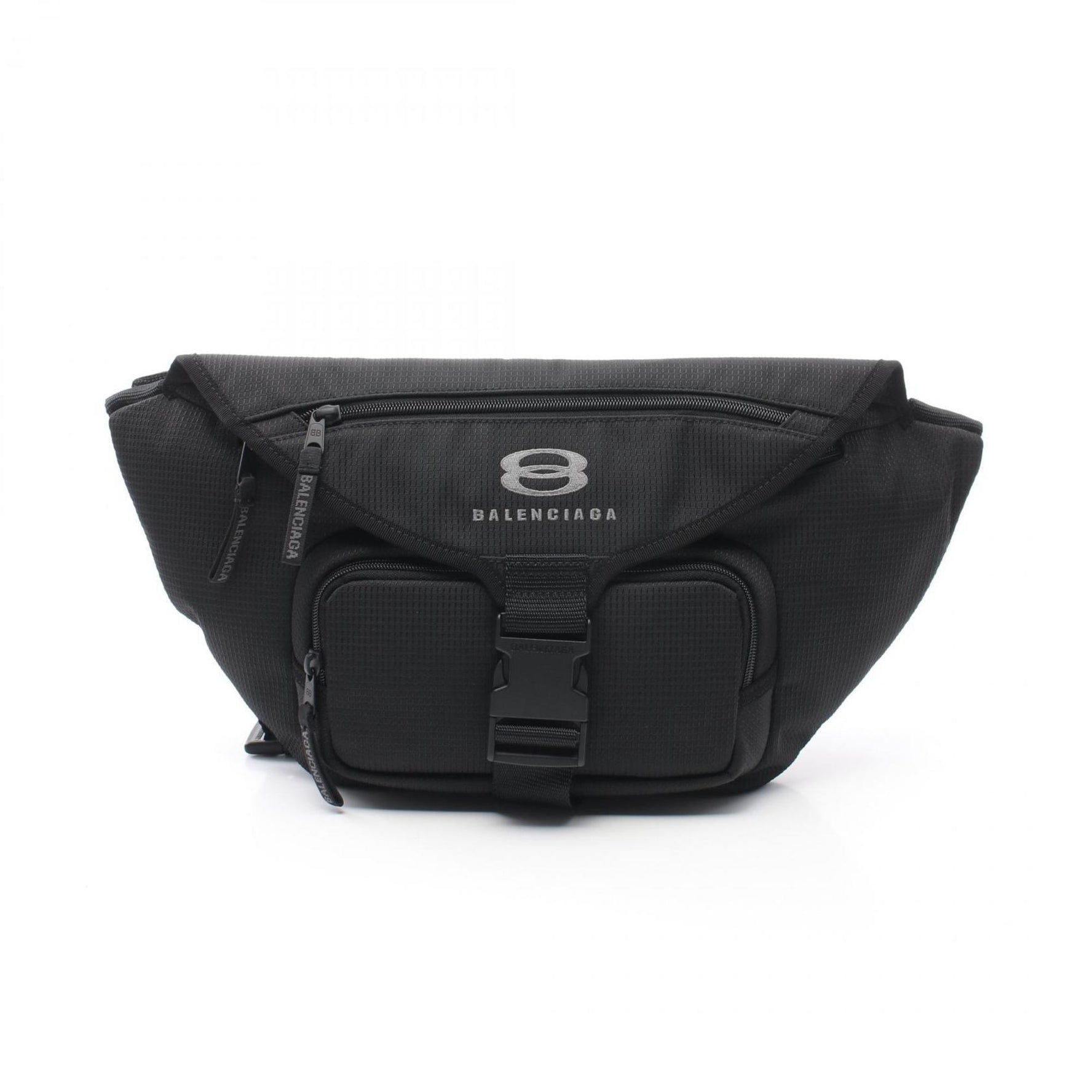 BALENCIAGA UNITY BELTPACK L Waist Bag Body Fabric Men's Black 7920722AA5S1000