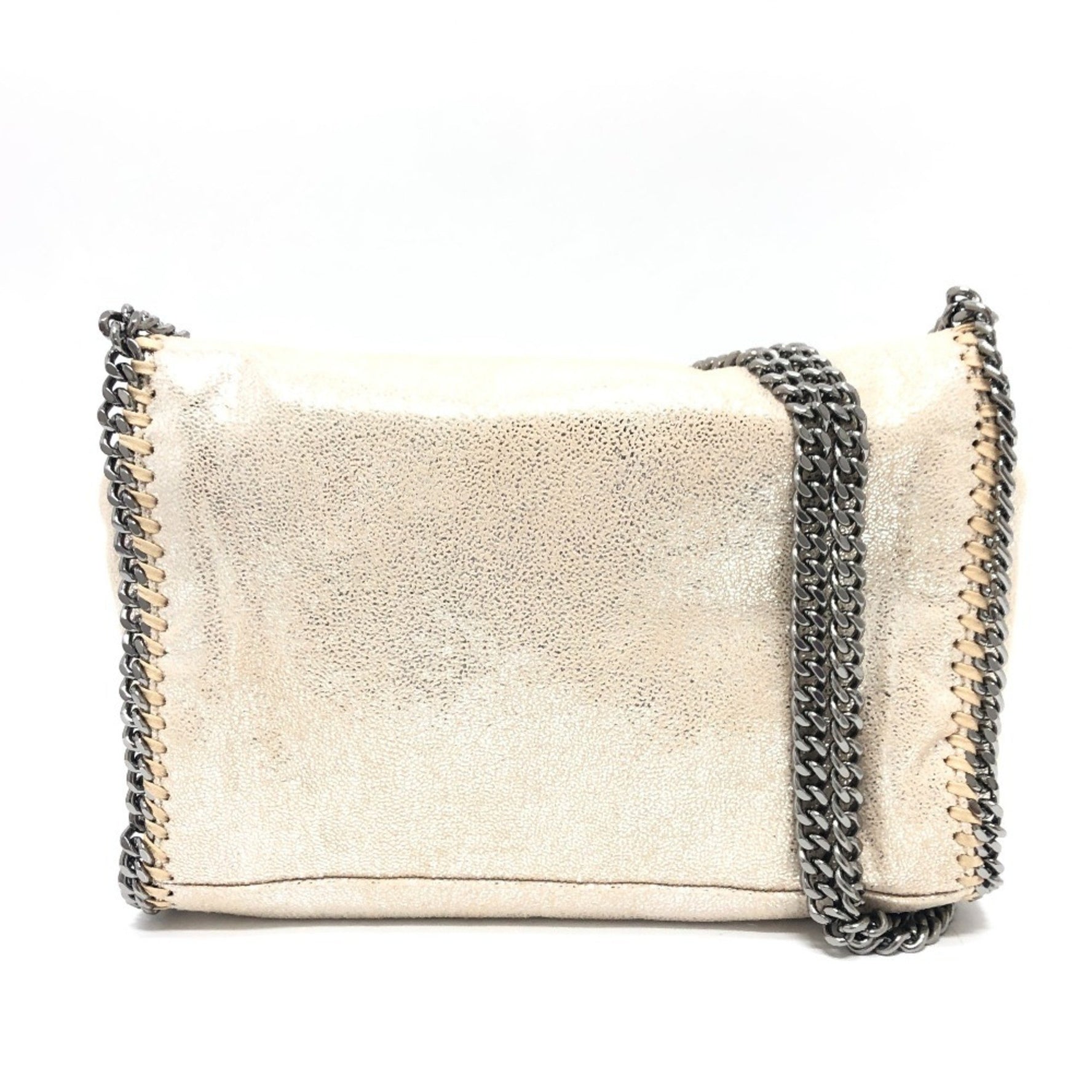 Stella McCartney Pochette Chain Bag Shoulder Faux Fur Synthetic Leather