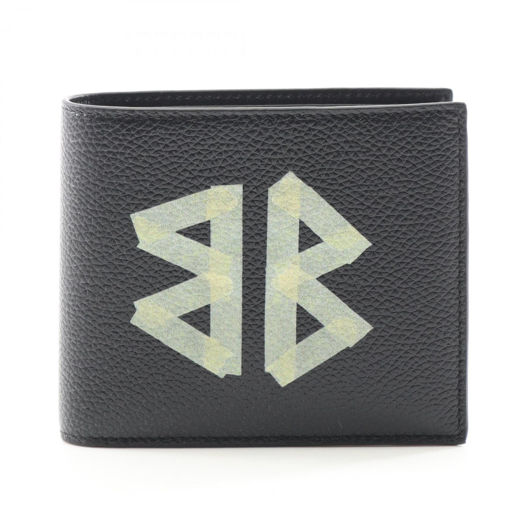 BALENCIAGA CASH SQUARE COIN WALLET Bi-fold wallet Leather Men's Black 5943152ABKU1000