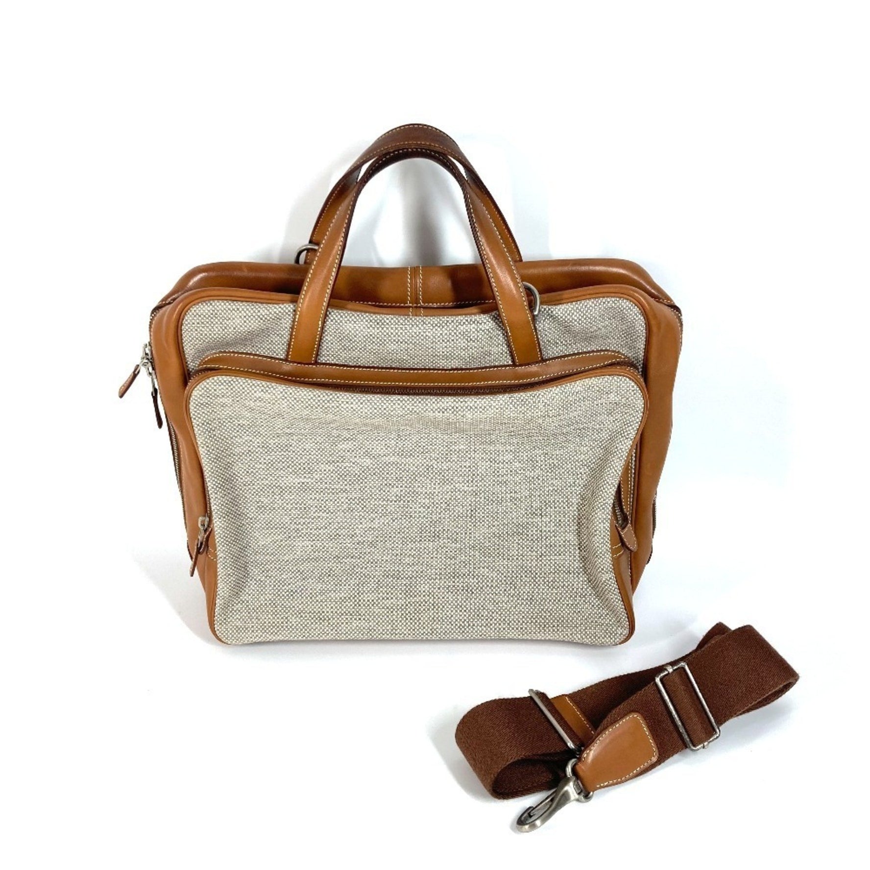 HERMES Bag Caleche Express Shoulder Tote Document Business Men's