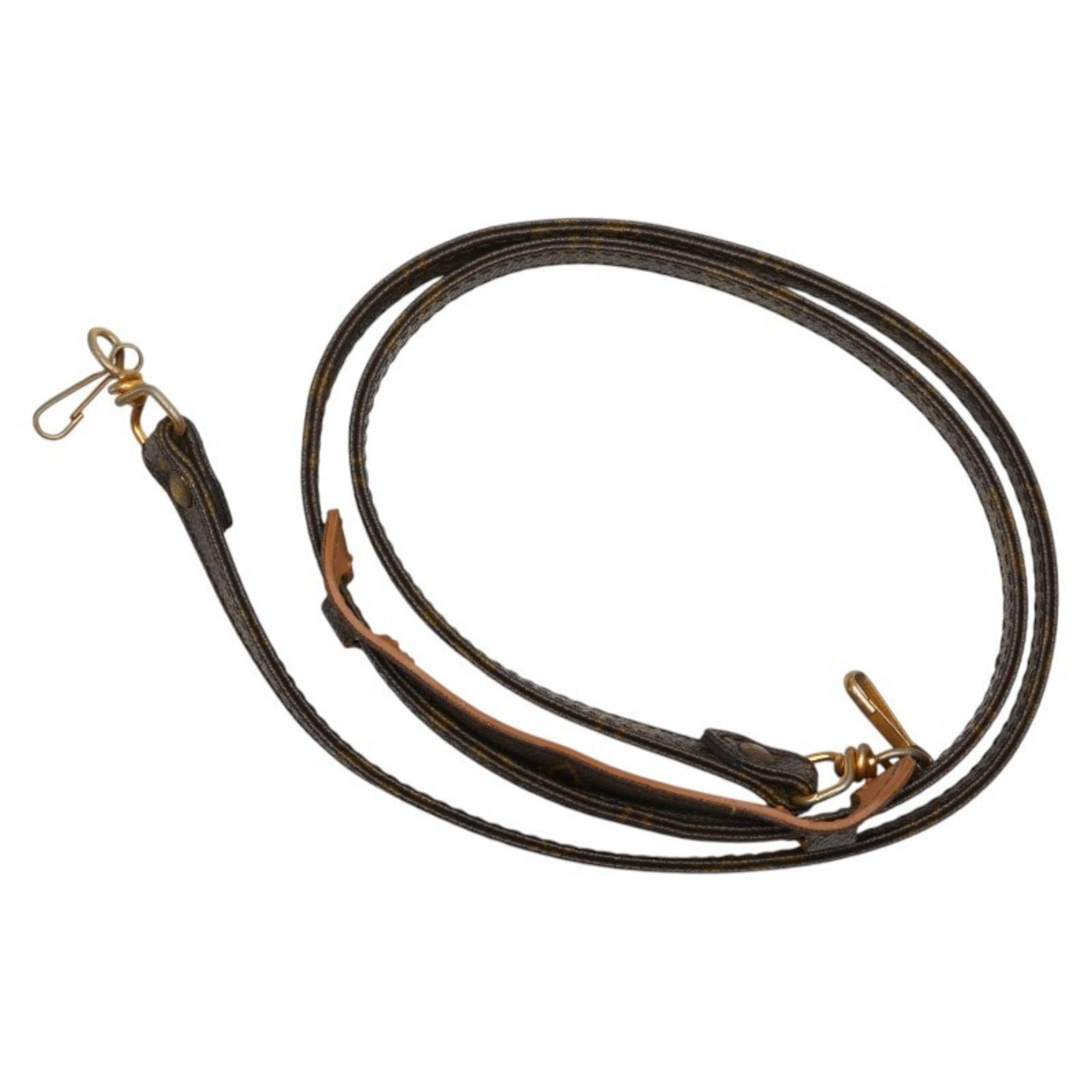 Louis Vuitton Monogram Shoulder Strap Brown PVC Leather Women's LOUIS VUITTON