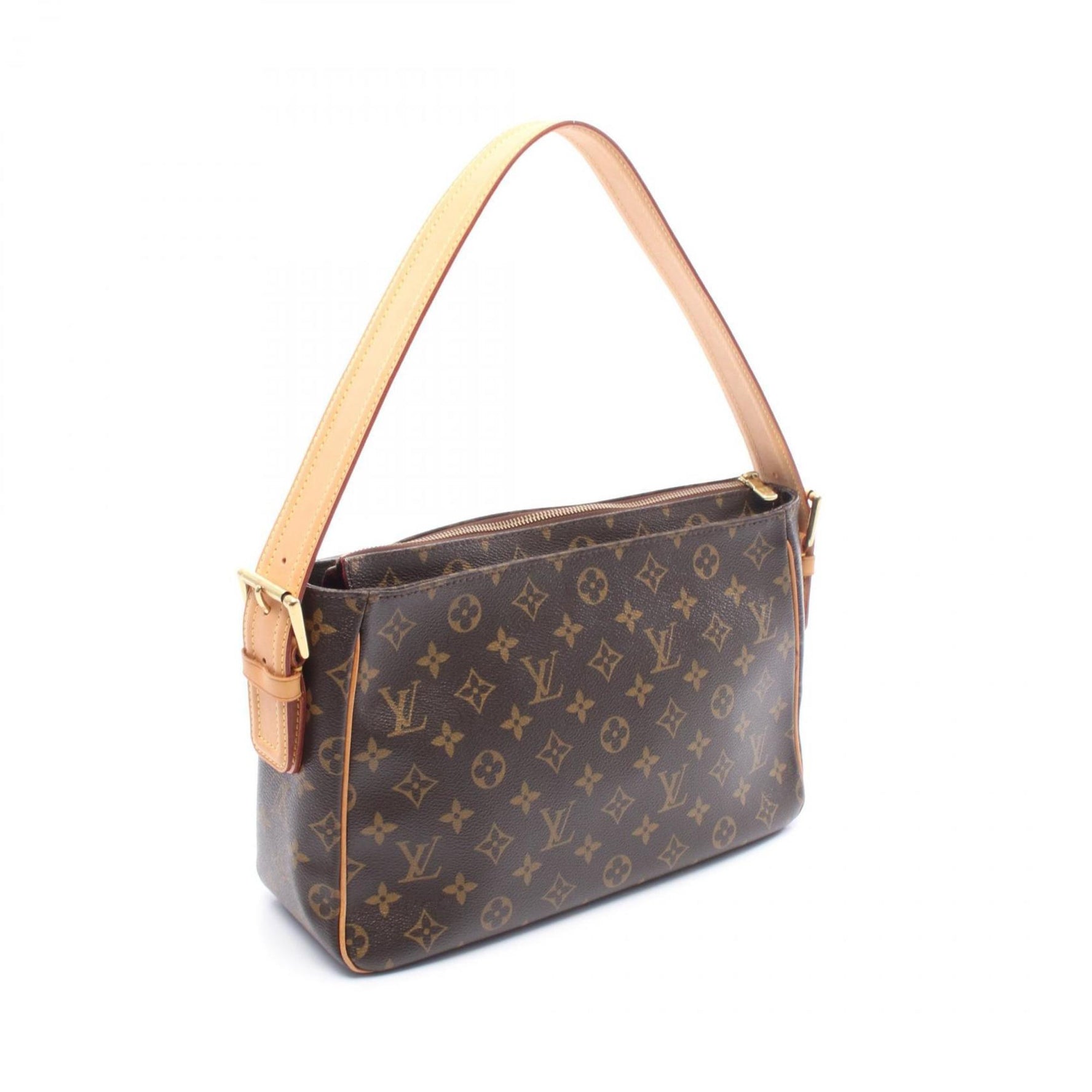 Louis Vuitton Viva Cite GM Shoulder Bag in Coated Canvas and Leather with Monogram Design