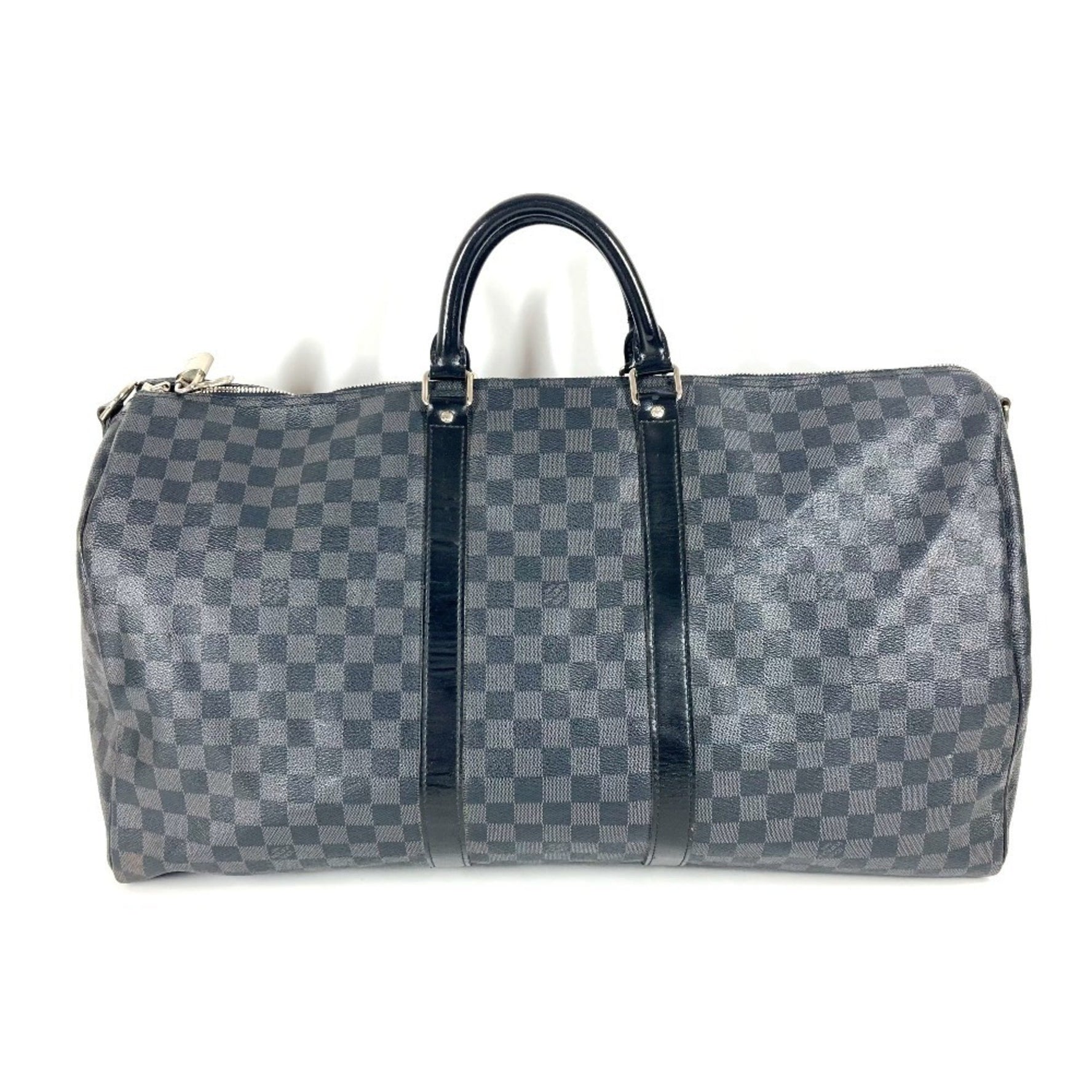 Louis Vuitton Damier Graphite Keepall Bandouliere 55 Bag, Travel Boston Canvas, Men's and
