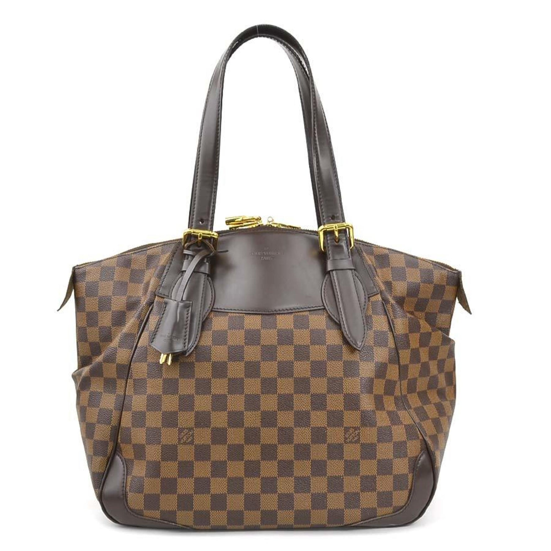 Louis Vuitton Damier Verona GM Shoulder Bag in Canvas and Ebene Leather