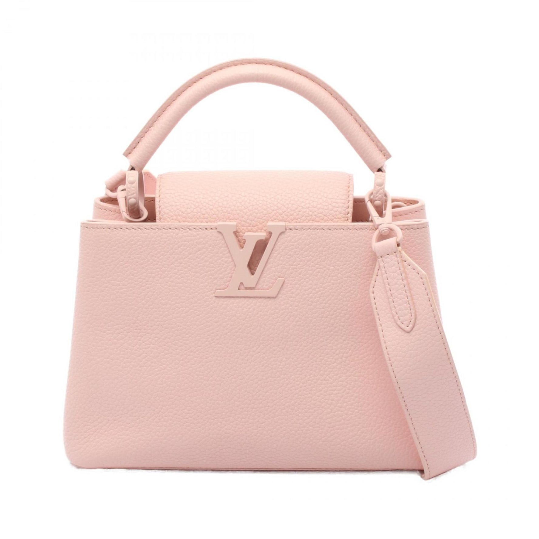 Louis Vuitton Capucines BB Handbag, Leather, Taurillon Aud Rose