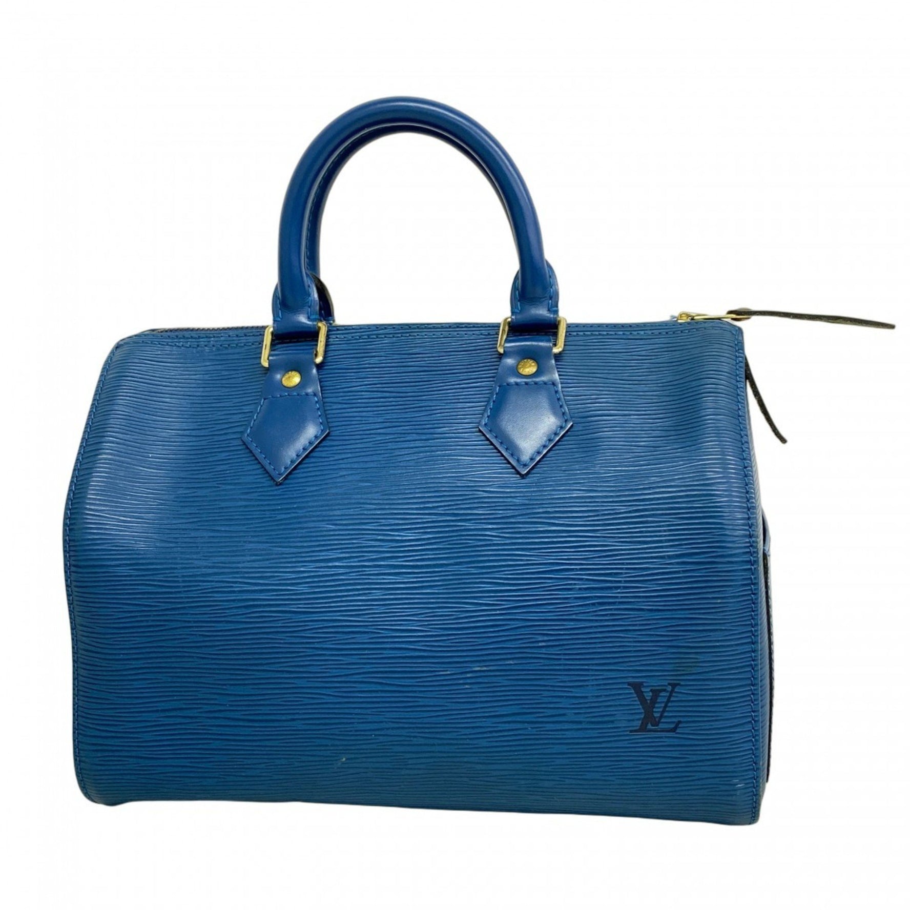Louis Vuitton Epi Speedy 25 Handbag M43015 Toledo Blue for Women