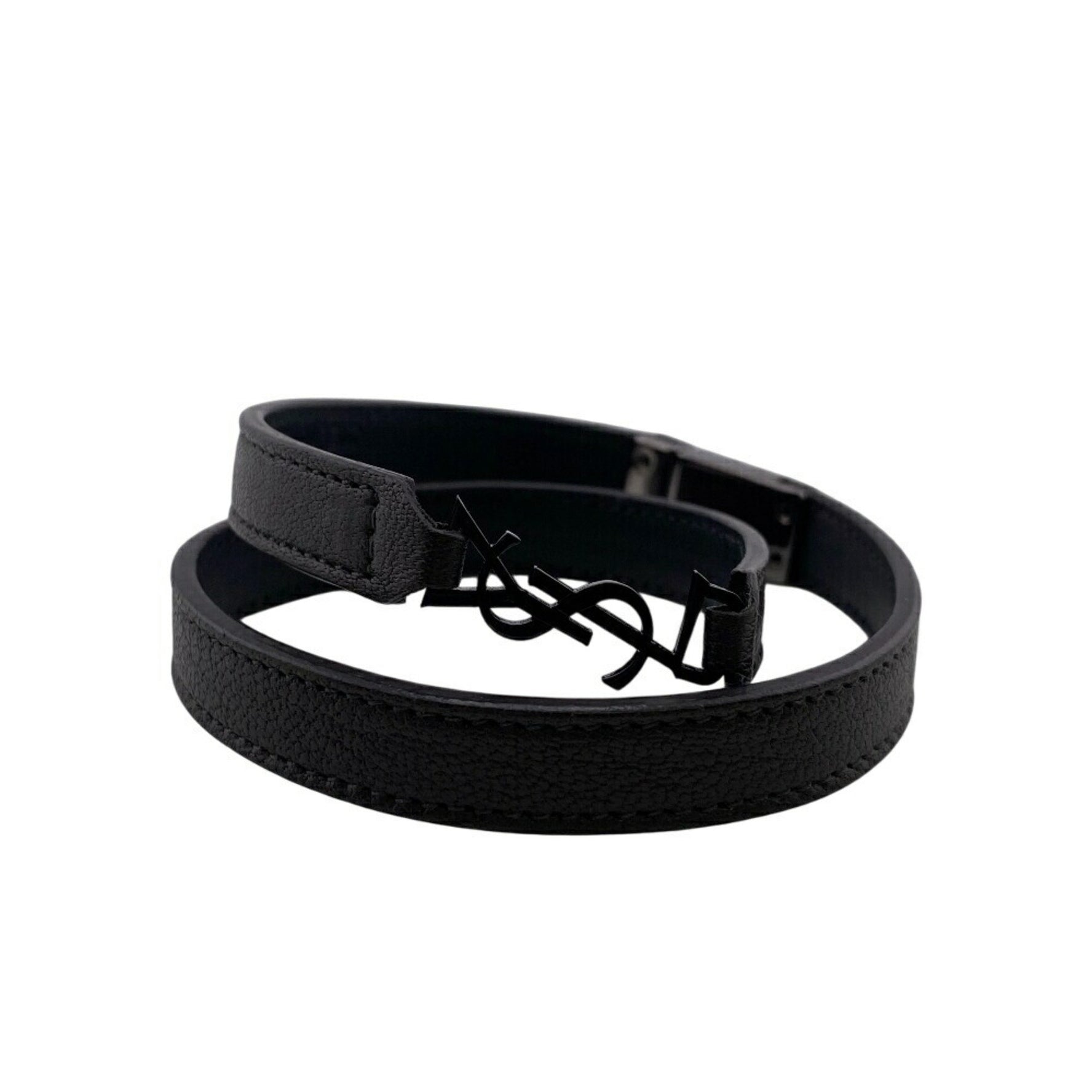 SAINT LAURENT Opium Double-Strand YSL Ankle Bracelet in