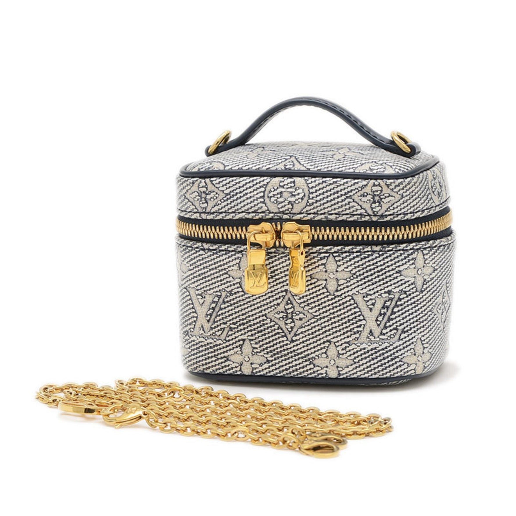 Louis Vuitton Monogram Laminated Micro Vanity Chain Shoulder Bag M52467