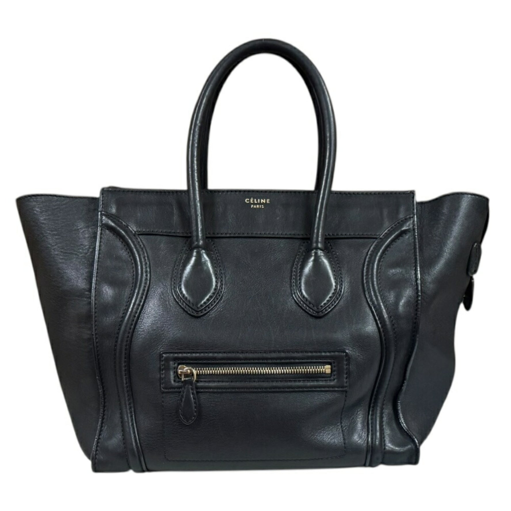 Celine Luggage Mini Shopper Handbag in Leather