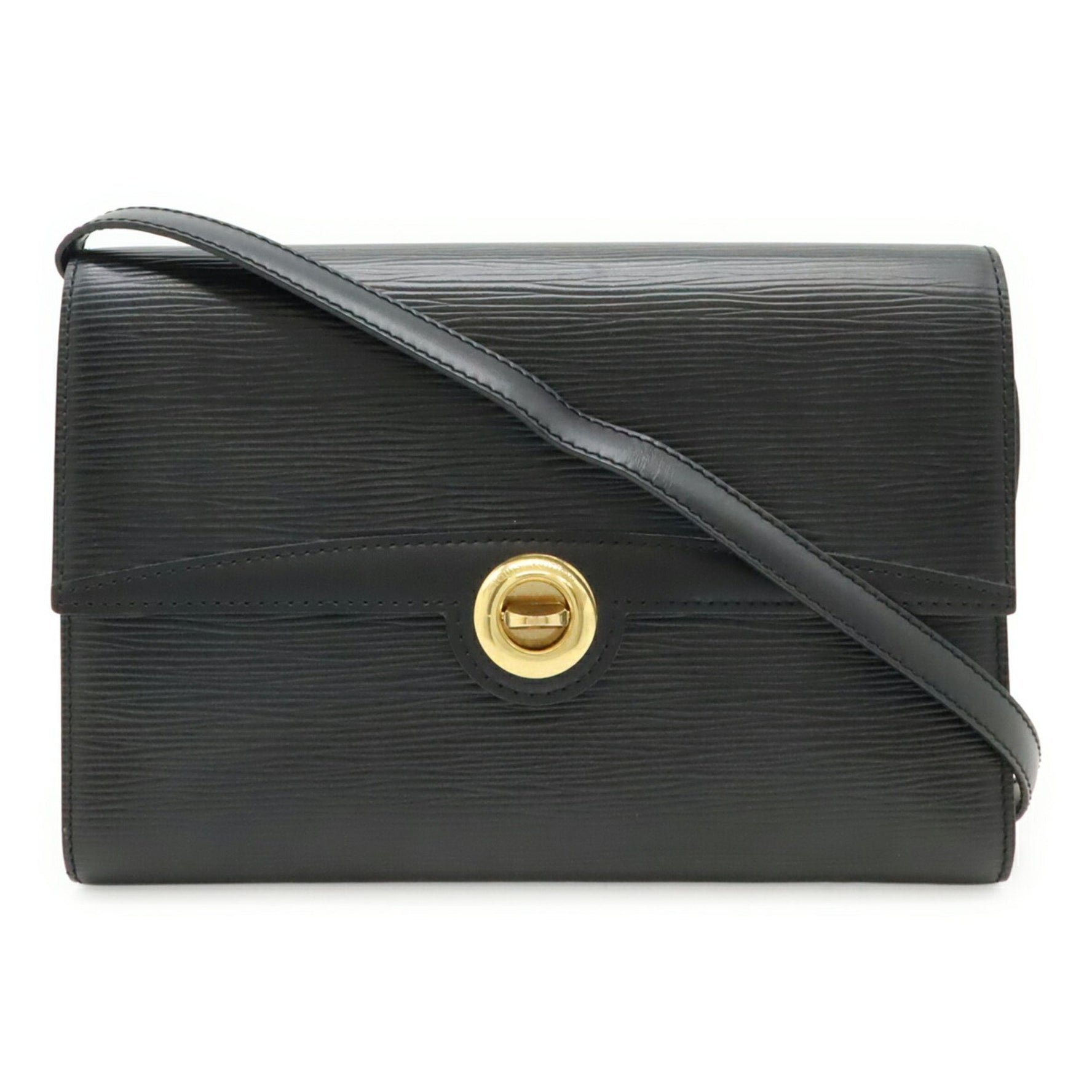 LOUIS VUITTON Epi Arches Shoulder Bag/Pochette/Clutch Bag in Noir Black